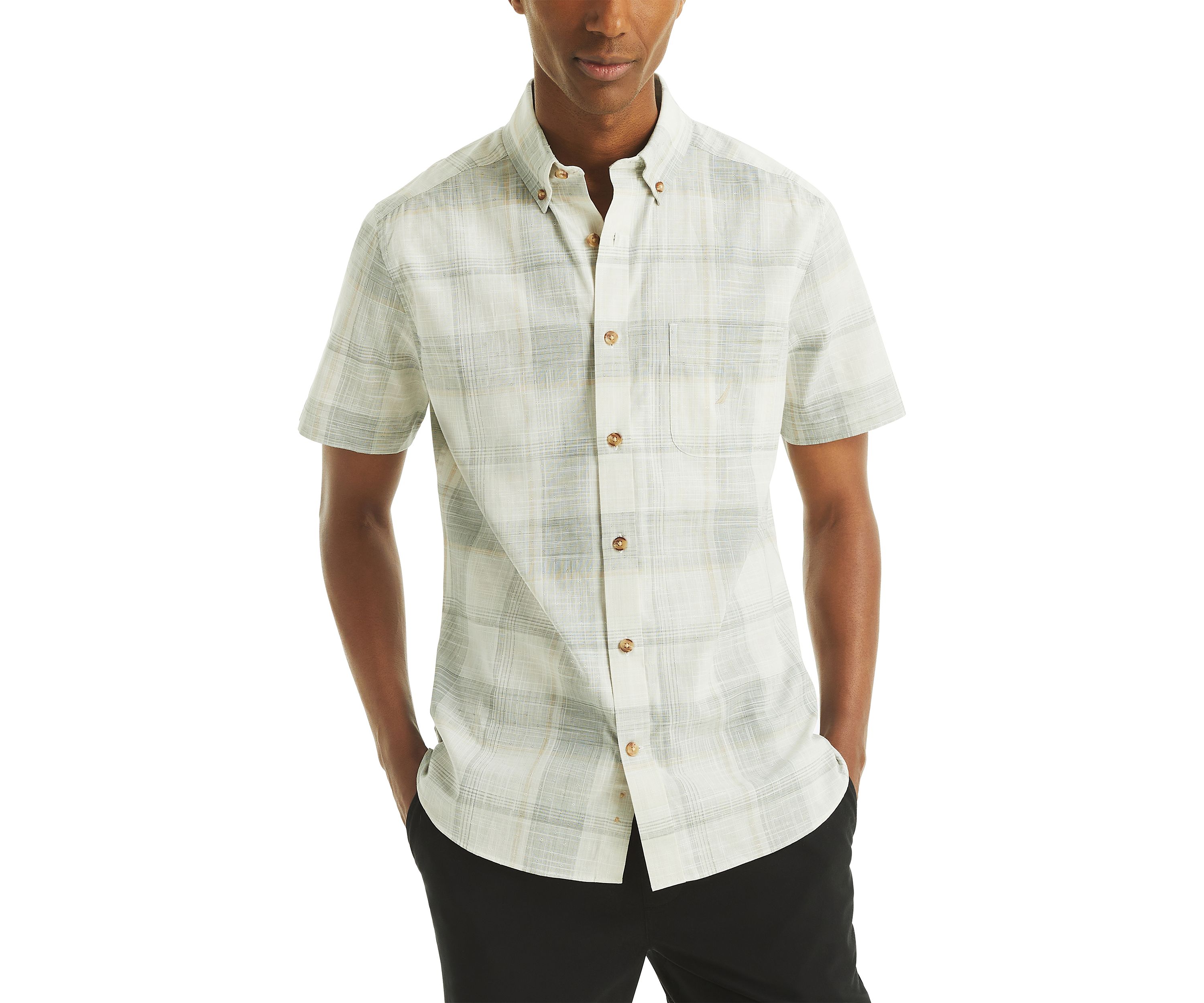 Big & Tall Plaid Short Sleeve Shirt