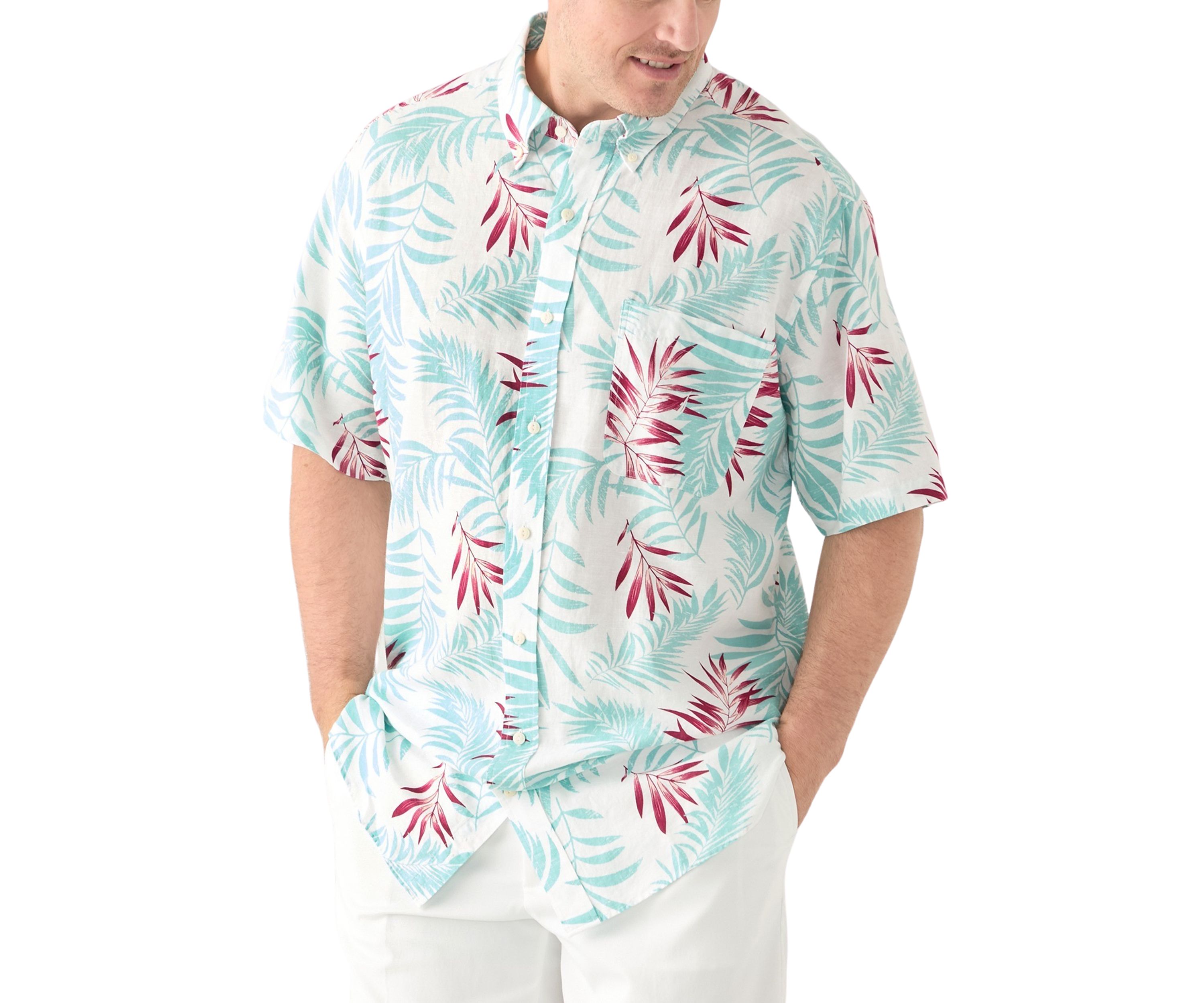 Big & Tall Printed Short-Sleeve Shirt