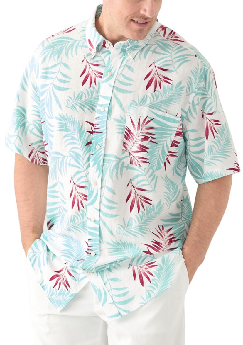 Big & Tall Printed Short-Sleeve Shirt