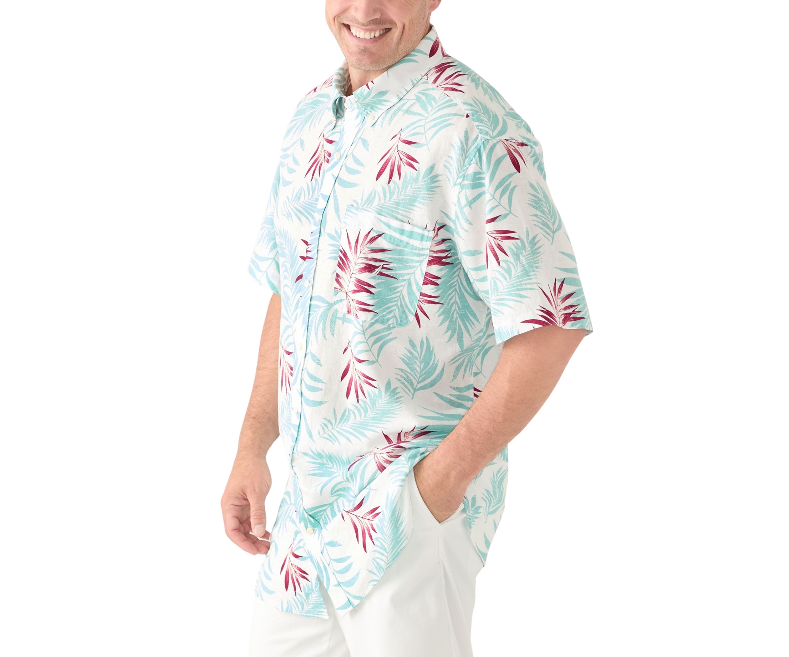 Big & Tall Printed Short-Sleeve Shirt