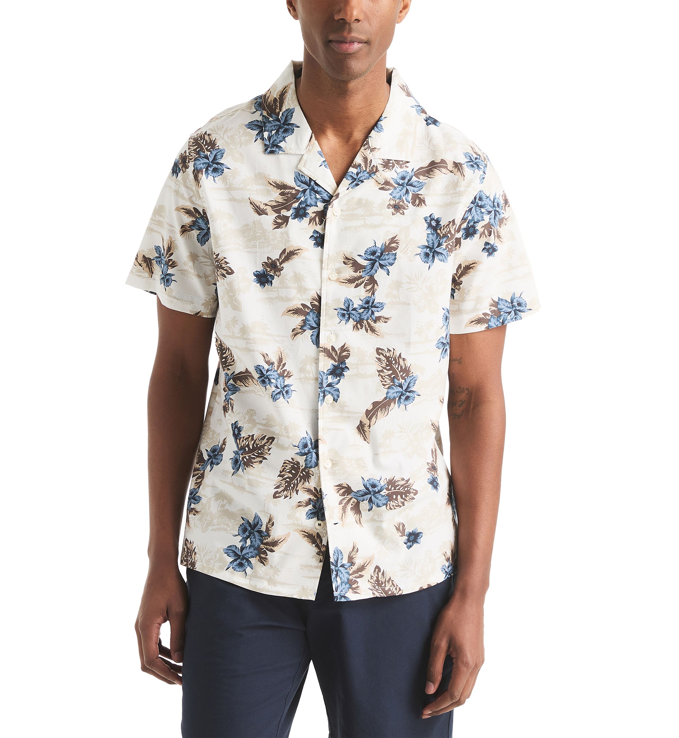 Big & Tall Printed Short-Sleeve Shirt