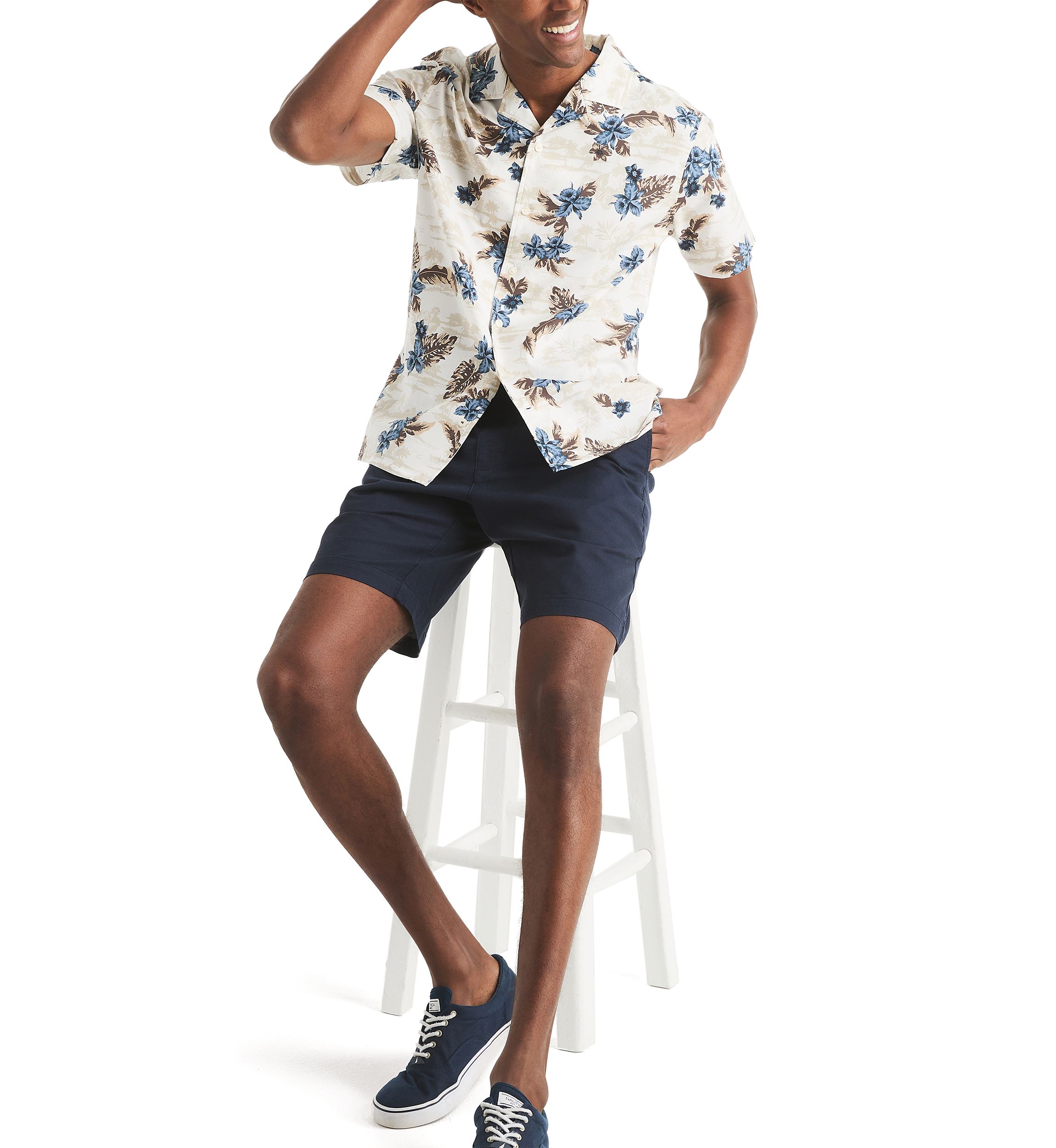 Big & Tall Printed Short-Sleeve Shirt