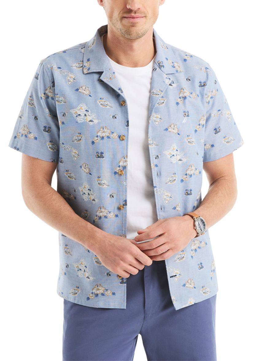 Big & Tall Printed Short-Sleeve Shirt