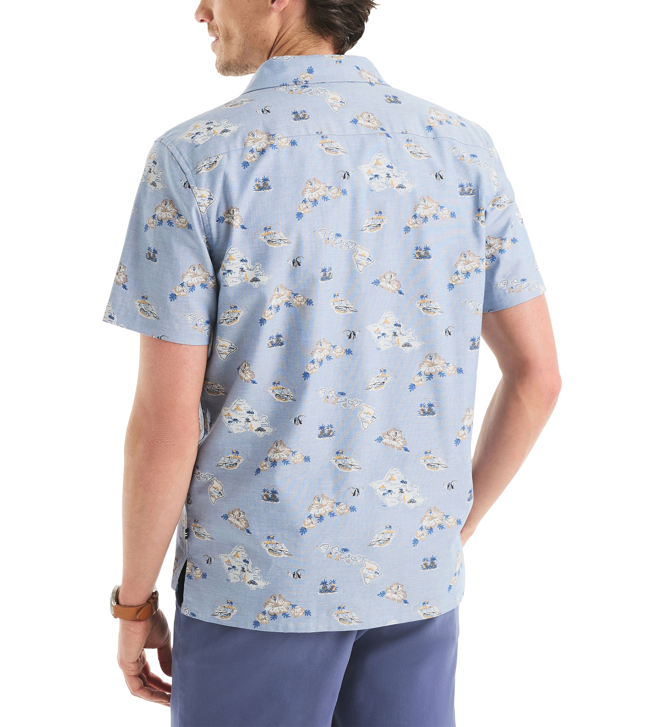 Big & Tall Printed Short-Sleeve Shirt