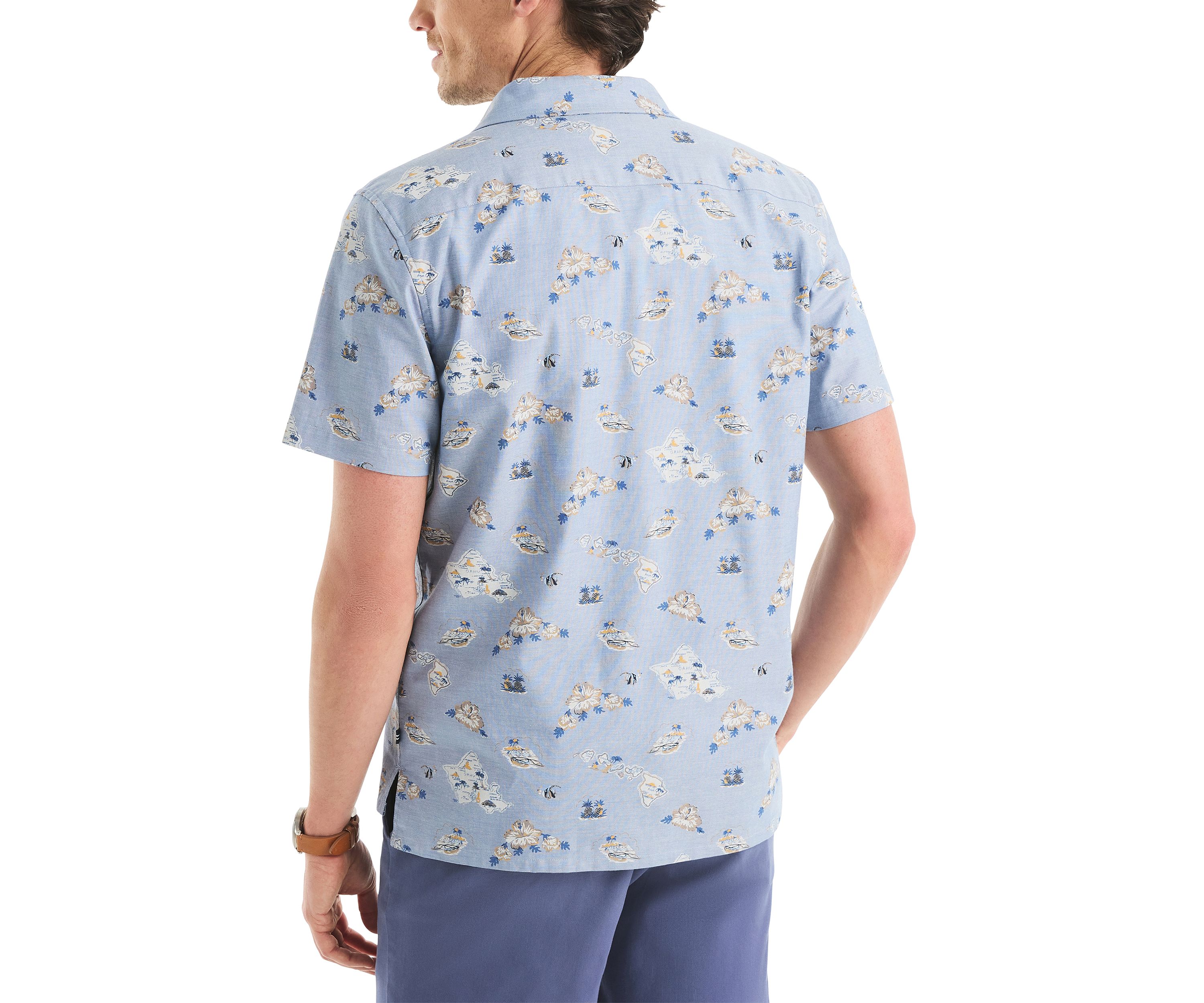 Big & Tall Printed Short-Sleeve Shirt