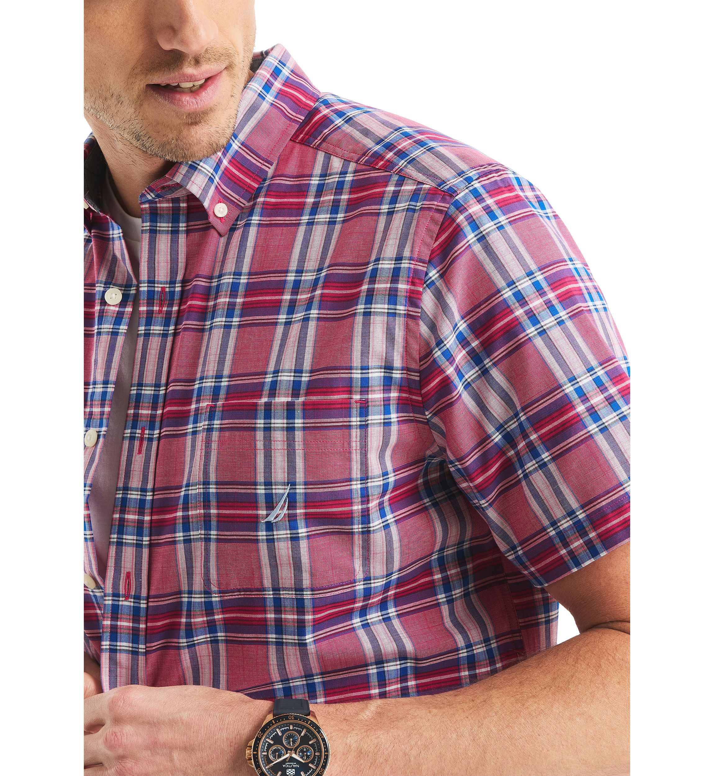 Big & Tall Plaid Short Sleeve Shirt