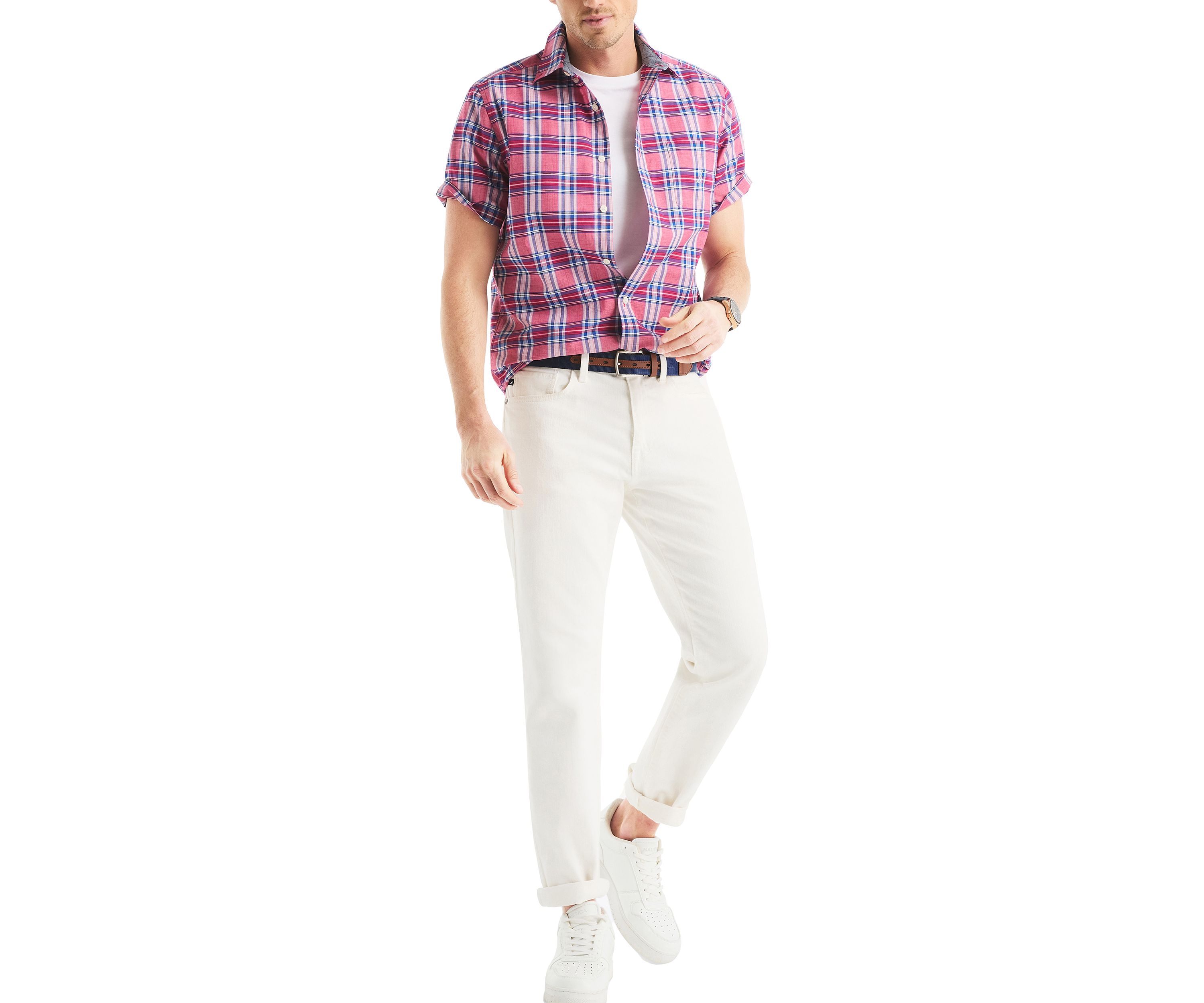 Big & Tall Plaid Short Sleeve Shirt