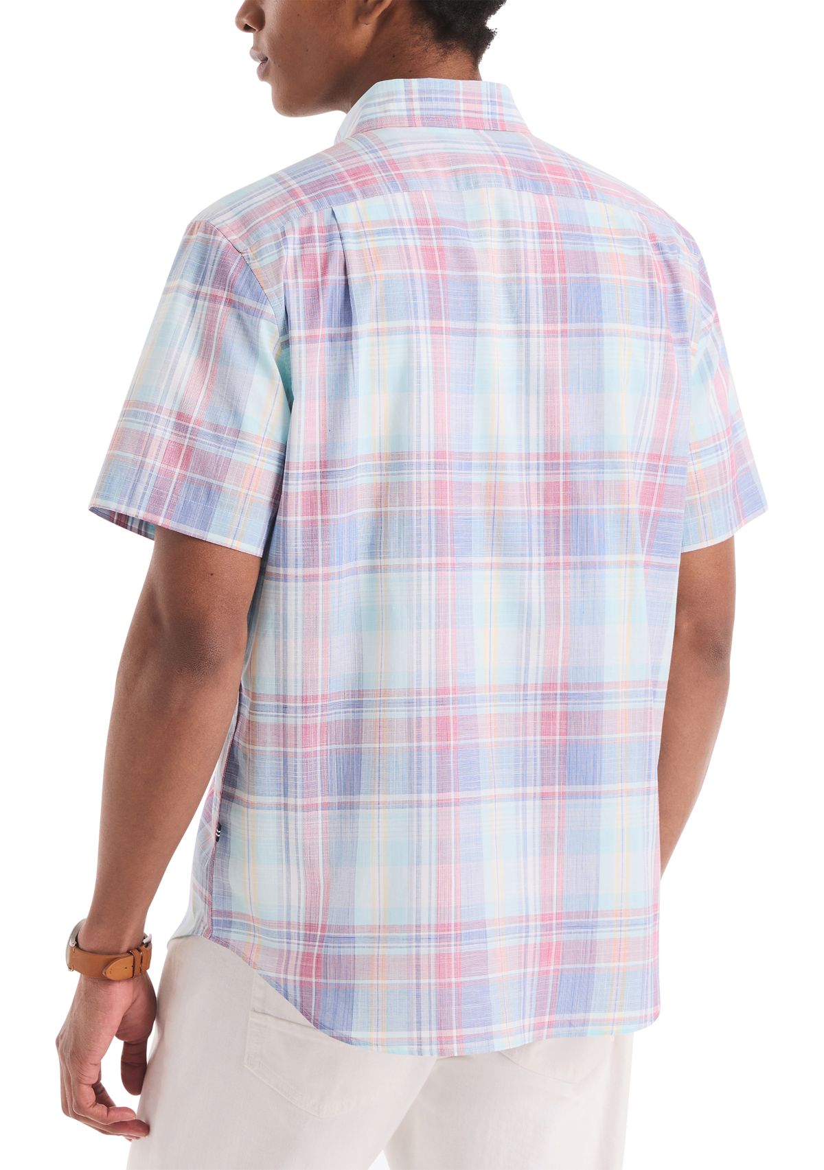 Big & Tall Plaid Short-Sleeve Shirt