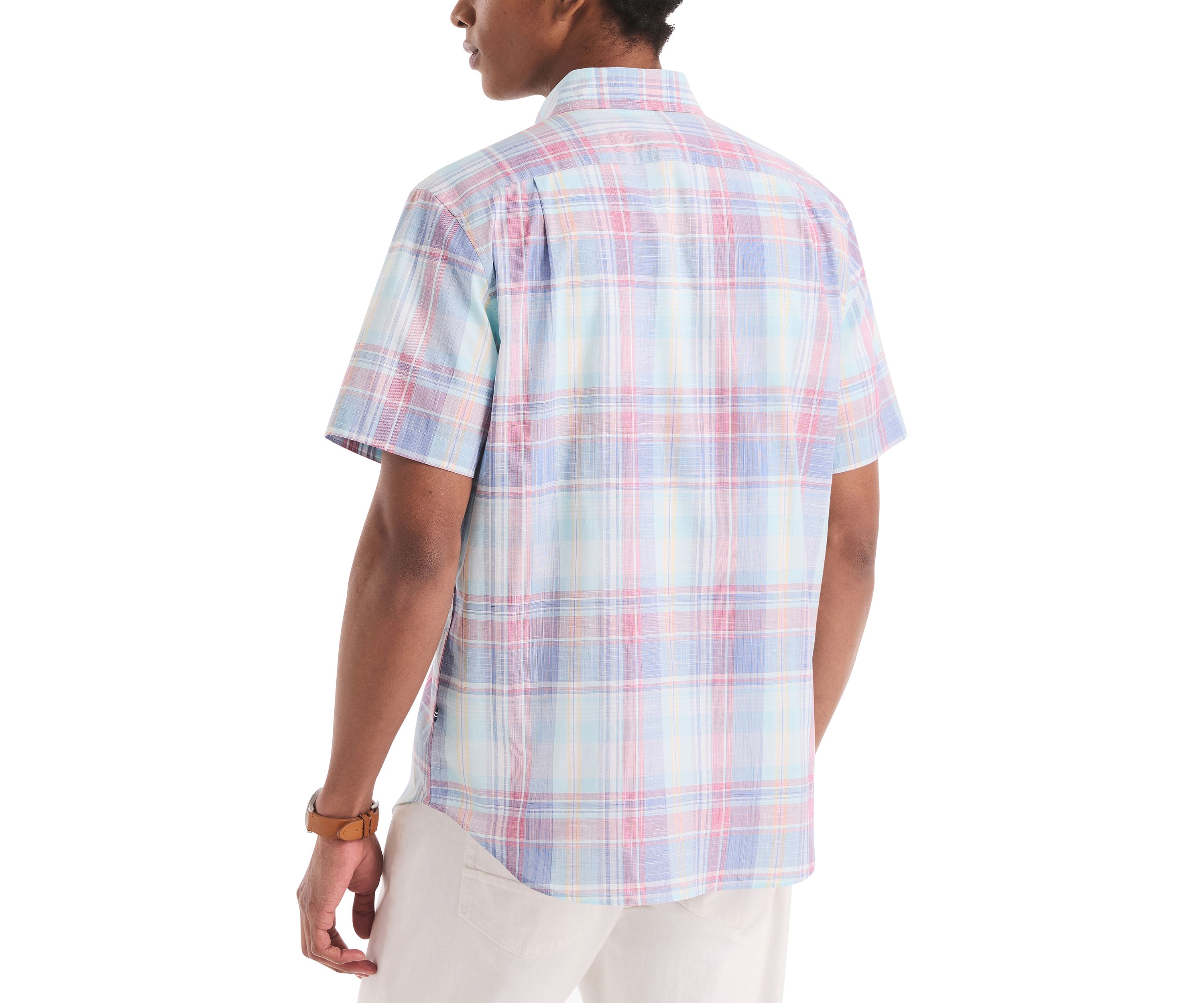 Big & Tall Plaid Short-Sleeve Shirt