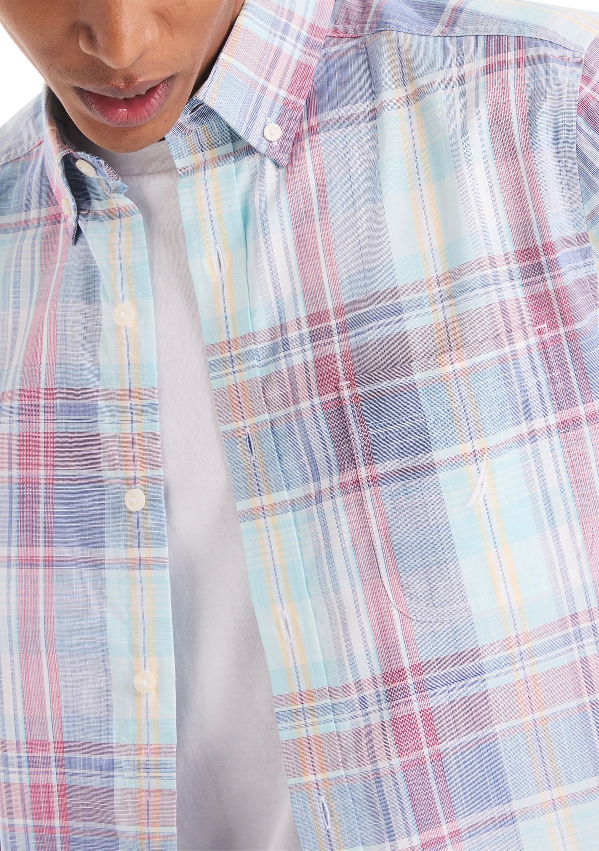Big & Tall Plaid Short-Sleeve Shirt