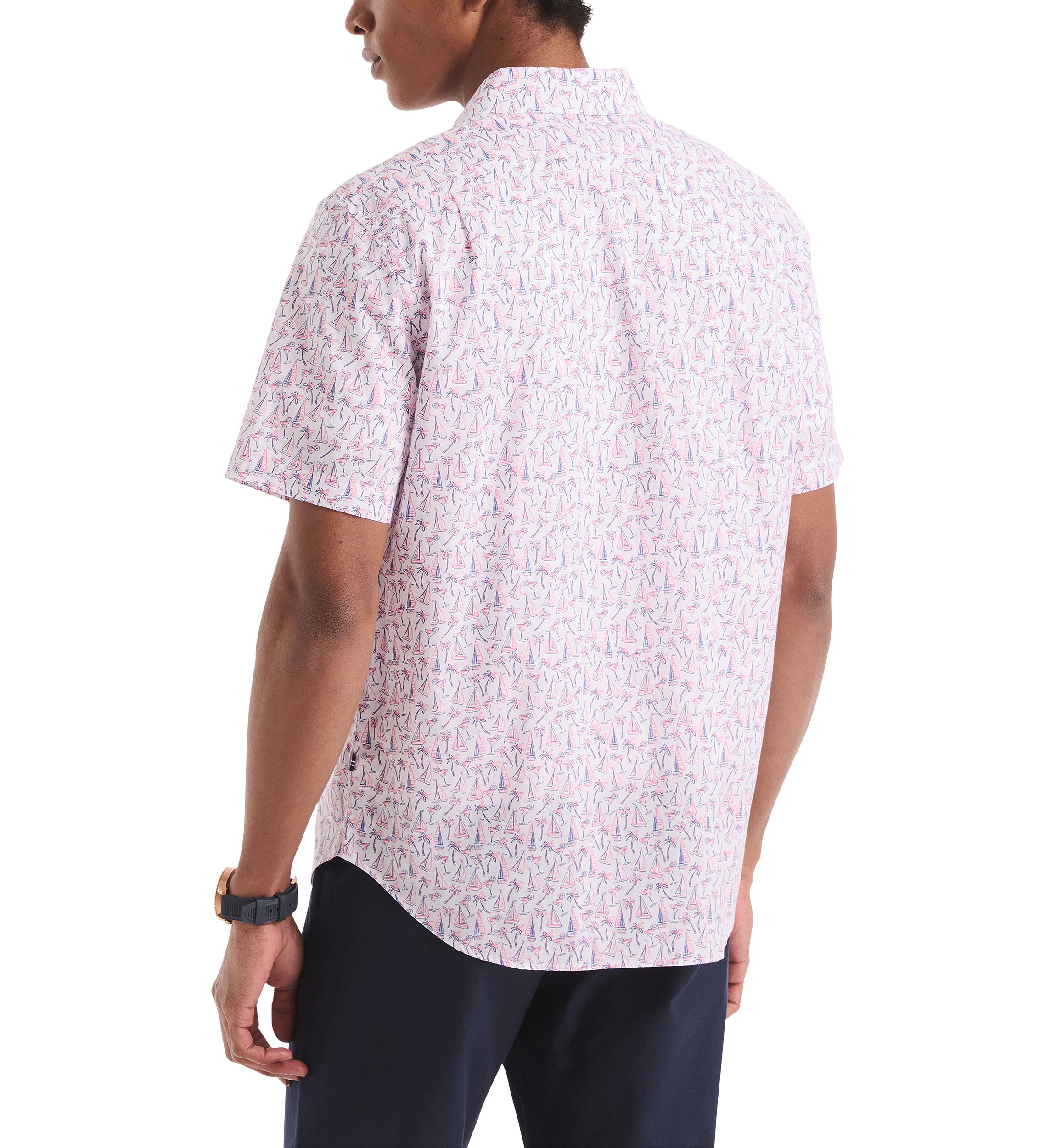 Big & Tall Printed Short-Sleeve Shirt