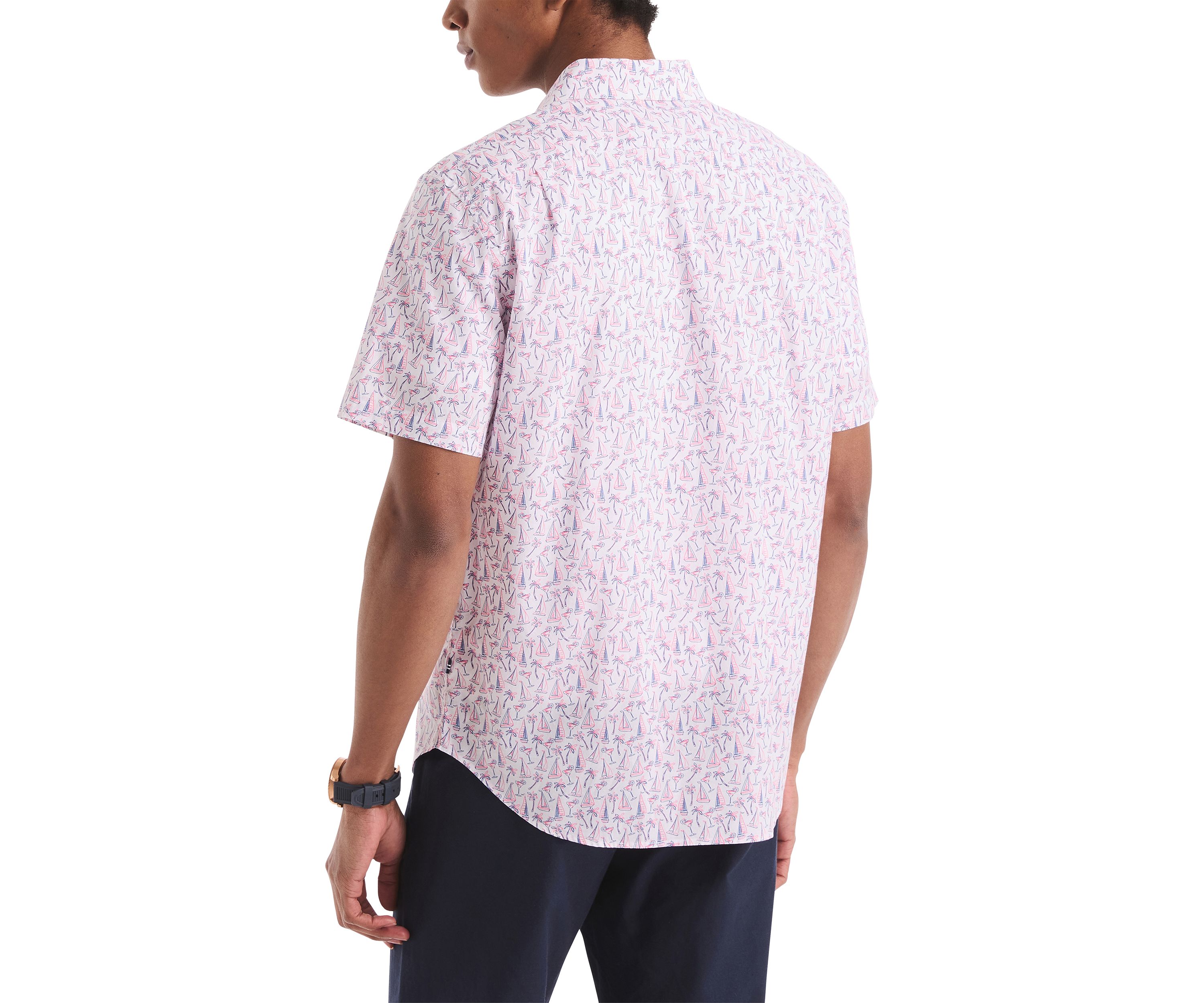 Big & Tall Printed Short-Sleeve Shirt
