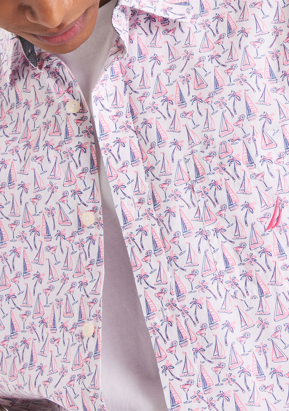 Big & Tall Printed Short-Sleeve Shirt