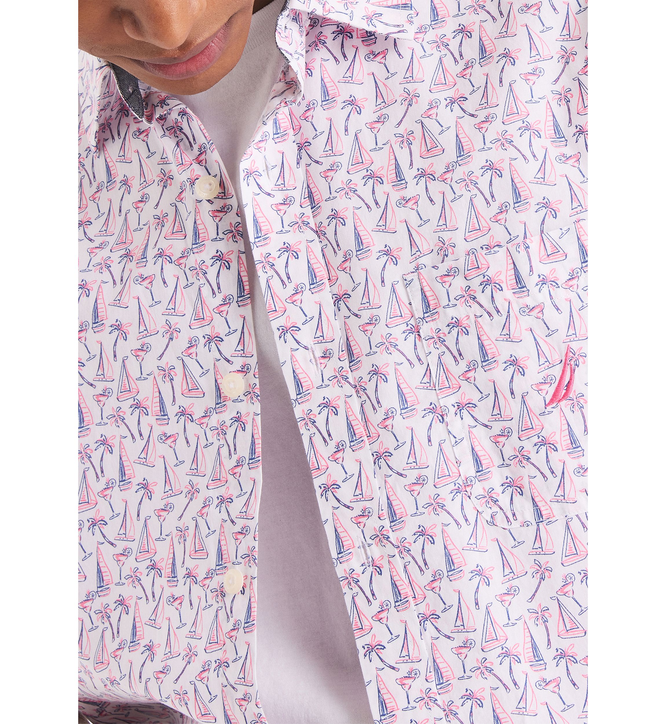 Big & Tall Printed Short-Sleeve Shirt
