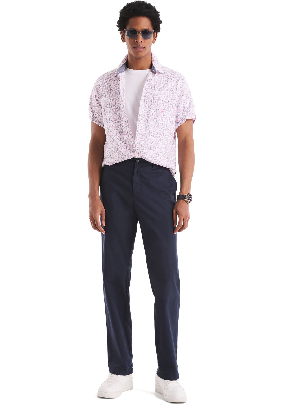 Big & Tall Printed Short-Sleeve Shirt