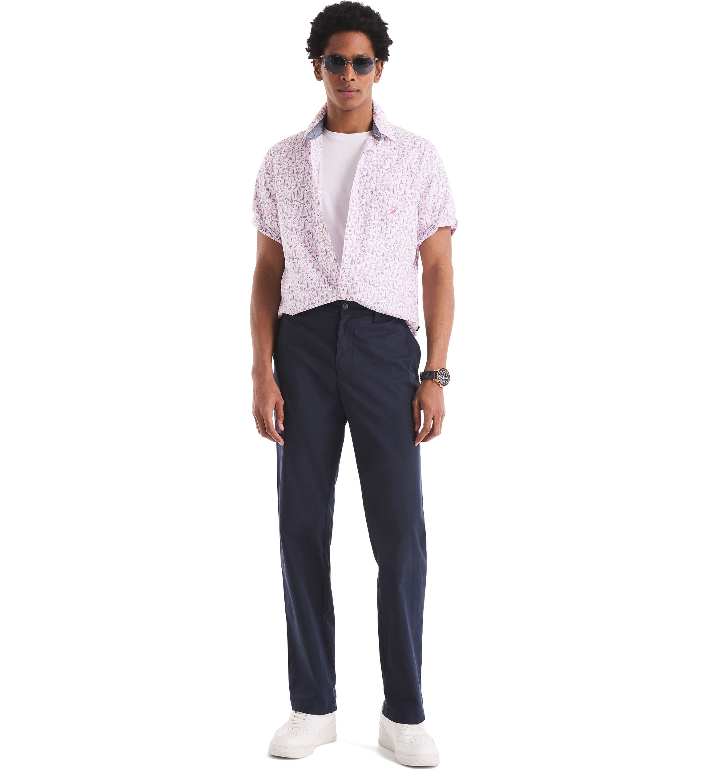 Big & Tall Printed Short-Sleeve Shirt