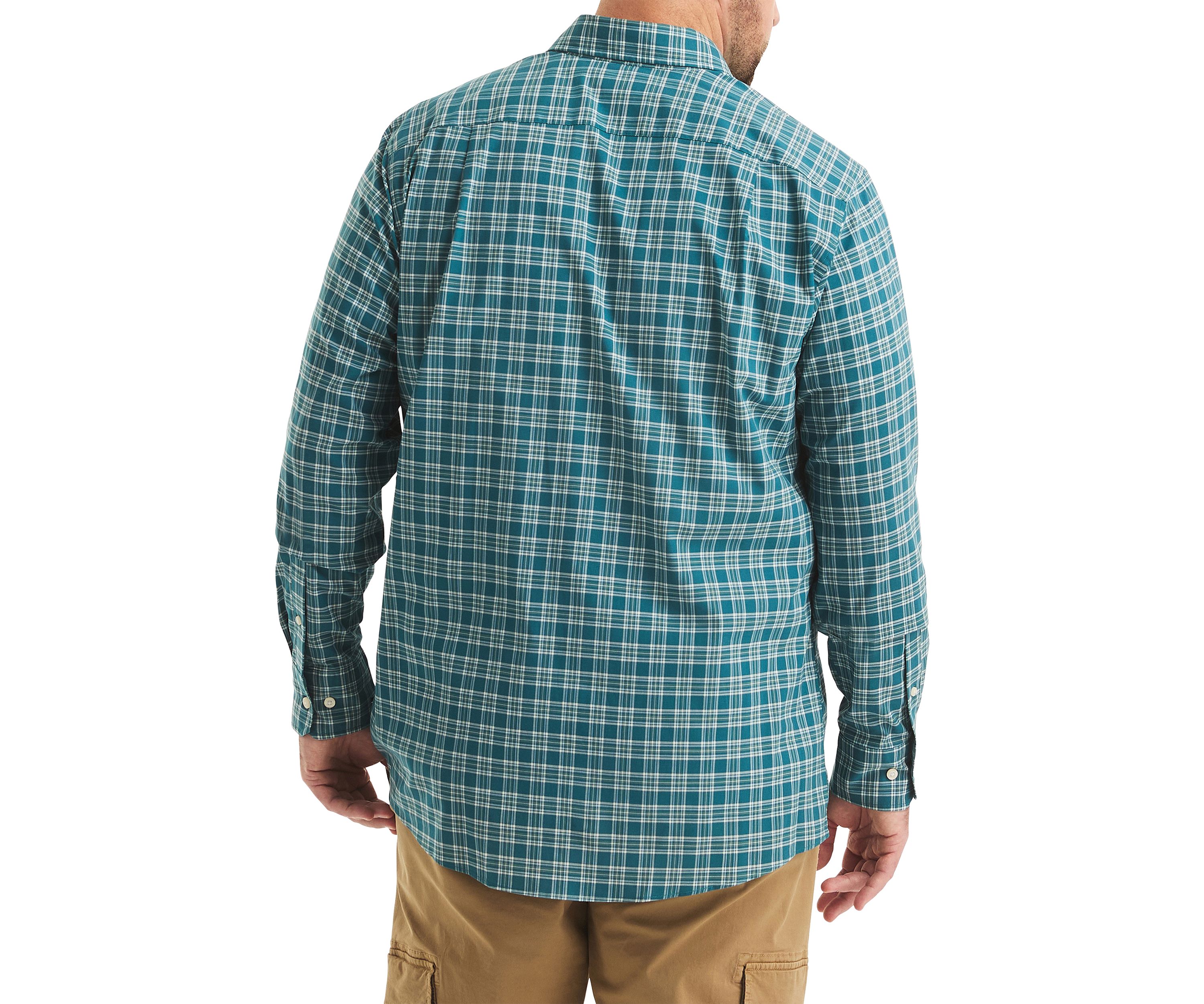 Big & Tall Long Sleeve Plaid Dress Shirt 