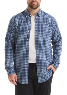 Nautica Men's Big & Tall Long Sleeve Plaid Shirt, 2XL Tall