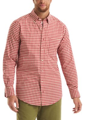 Nautica Men's Big & Tall Long Sleeve Plaid Shirt, 3XL Tall