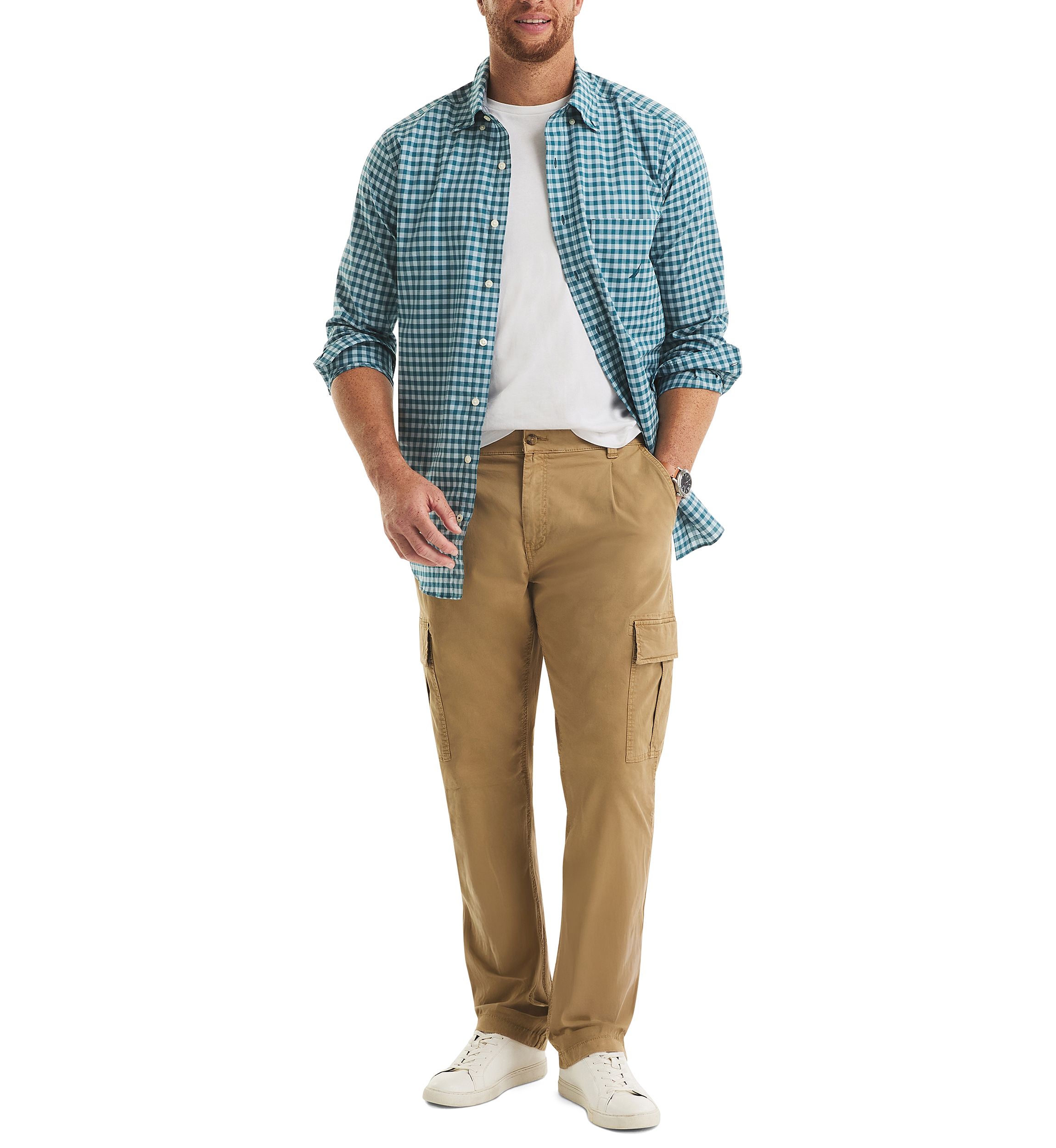 Big & Tall Long Sleeve Plaid Shirt 