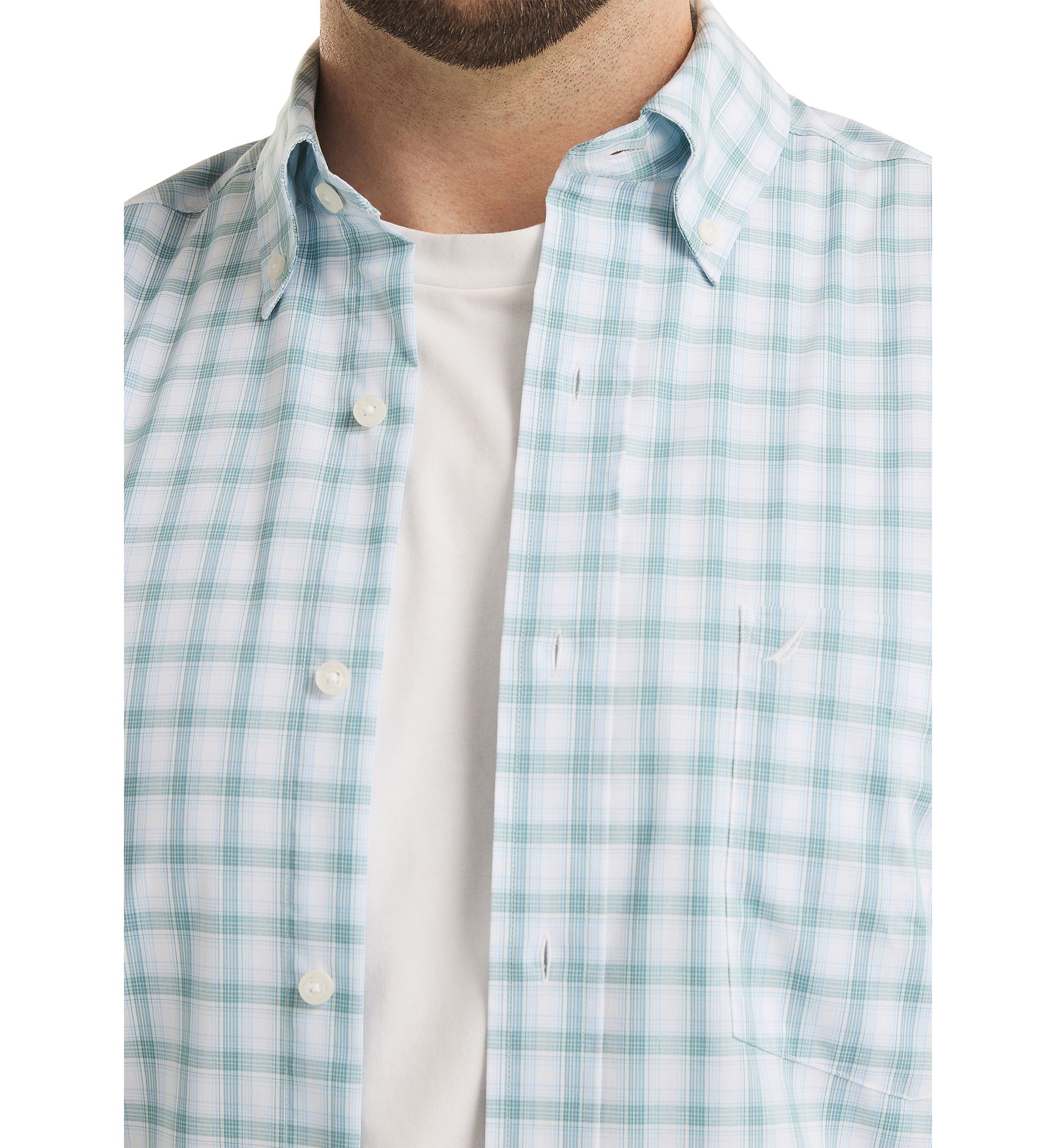Big & Tall Long Sleeve Plaid Cotton Shirt 