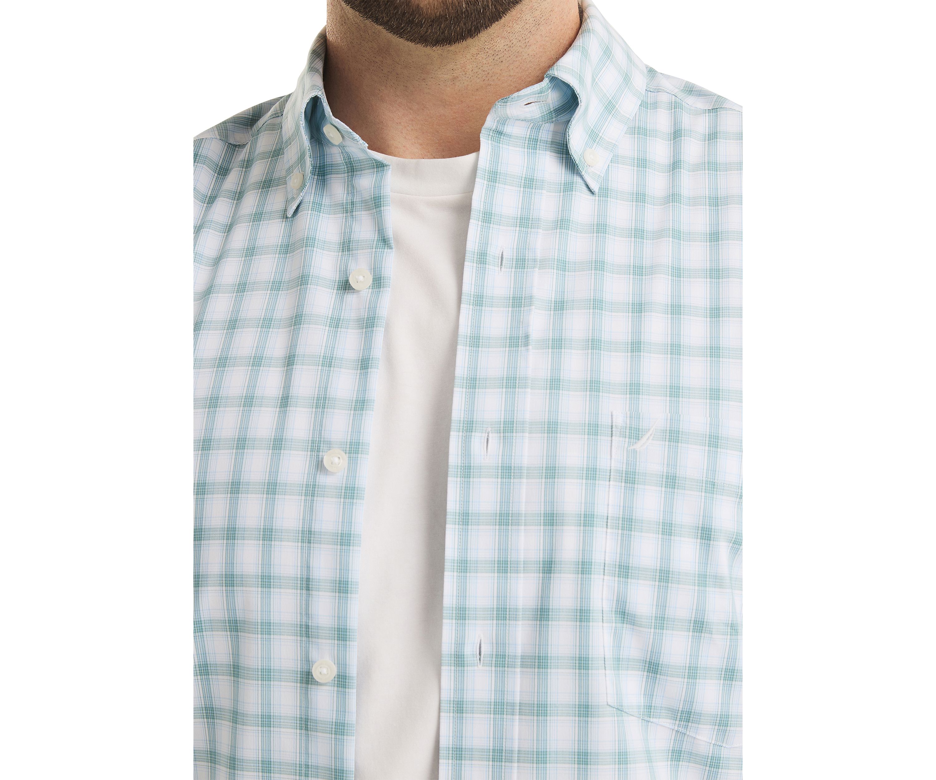 Big & Tall Long Sleeve Plaid Cotton Shirt 