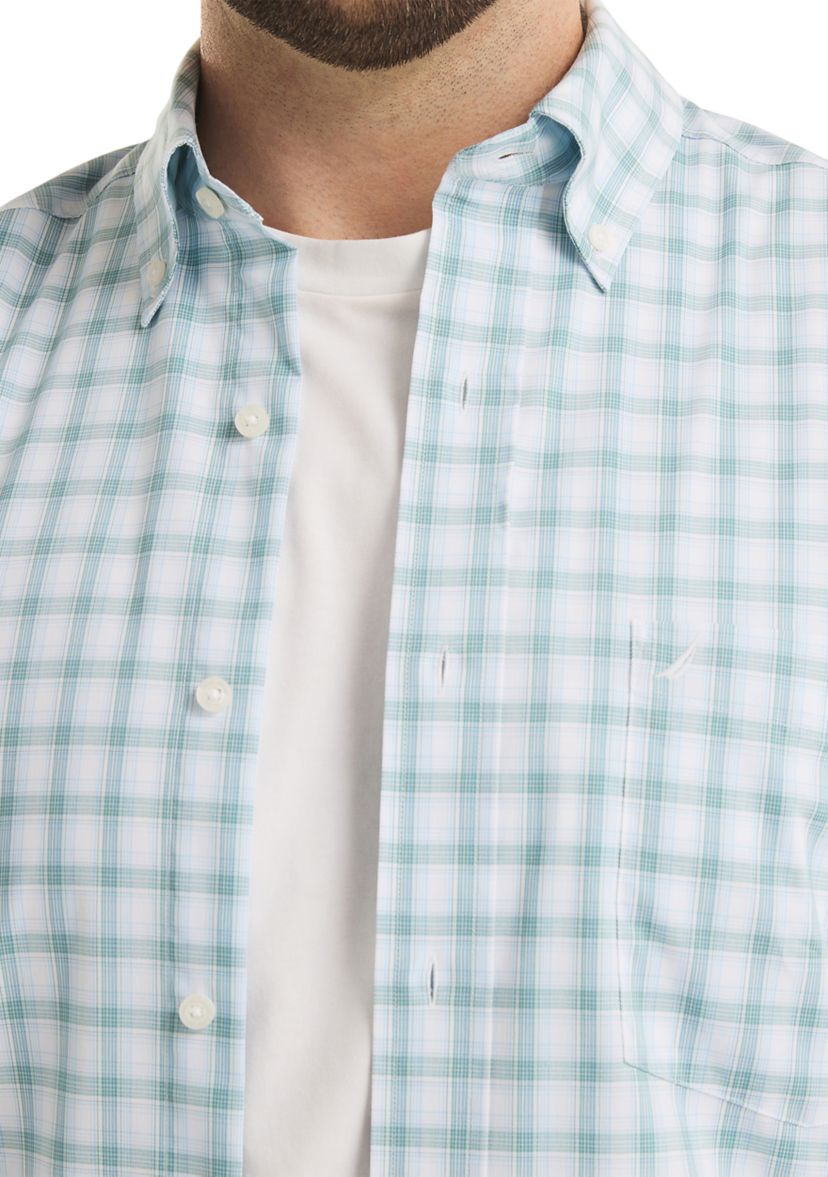 Big & Tall Long Sleeve Plaid Cotton Shirt 