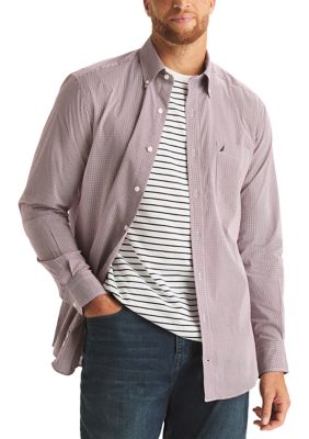 Nautica Men's Big & Tall Long Sleeve Plaid Shirt
