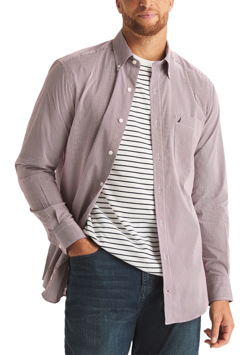 Big & Tall Long Sleeve Plaid Shirt