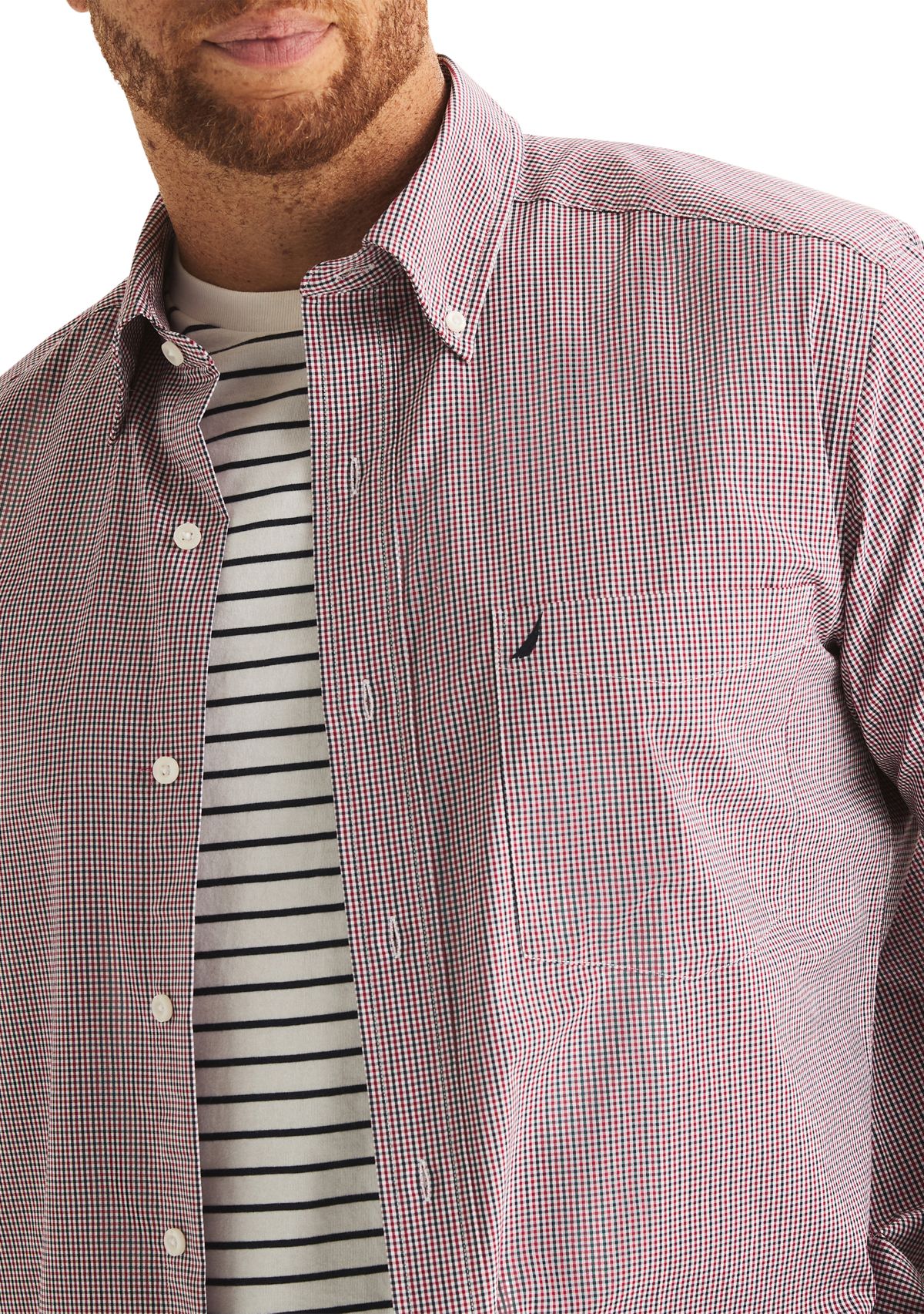 Big & Tall Long Sleeve Plaid Shirt