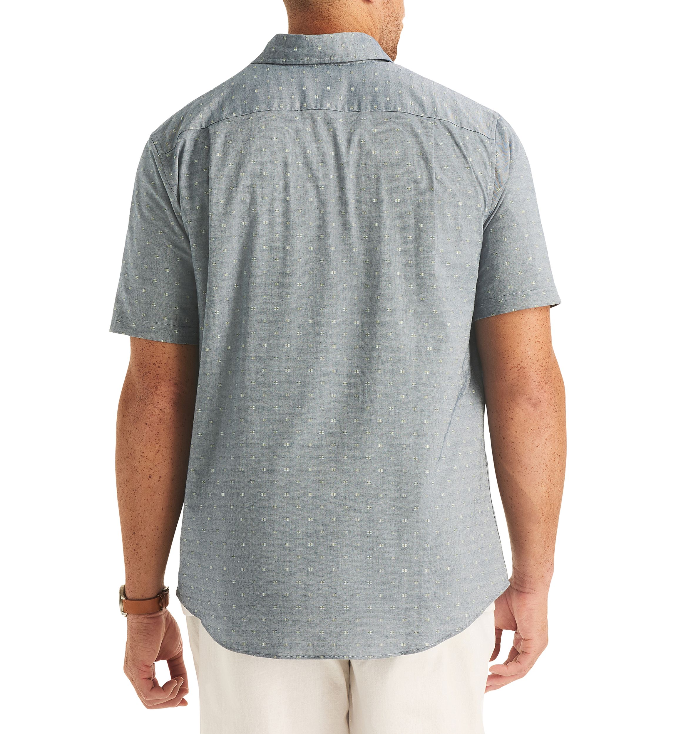 Nautica Big & Tall Short Sleeve Oxford Dobby Shirt | Belk