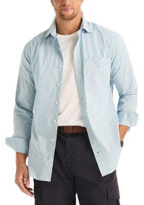 Nautica Men's Big & Tall Long Sleeve Moisture Wicking Plaid Shirt
