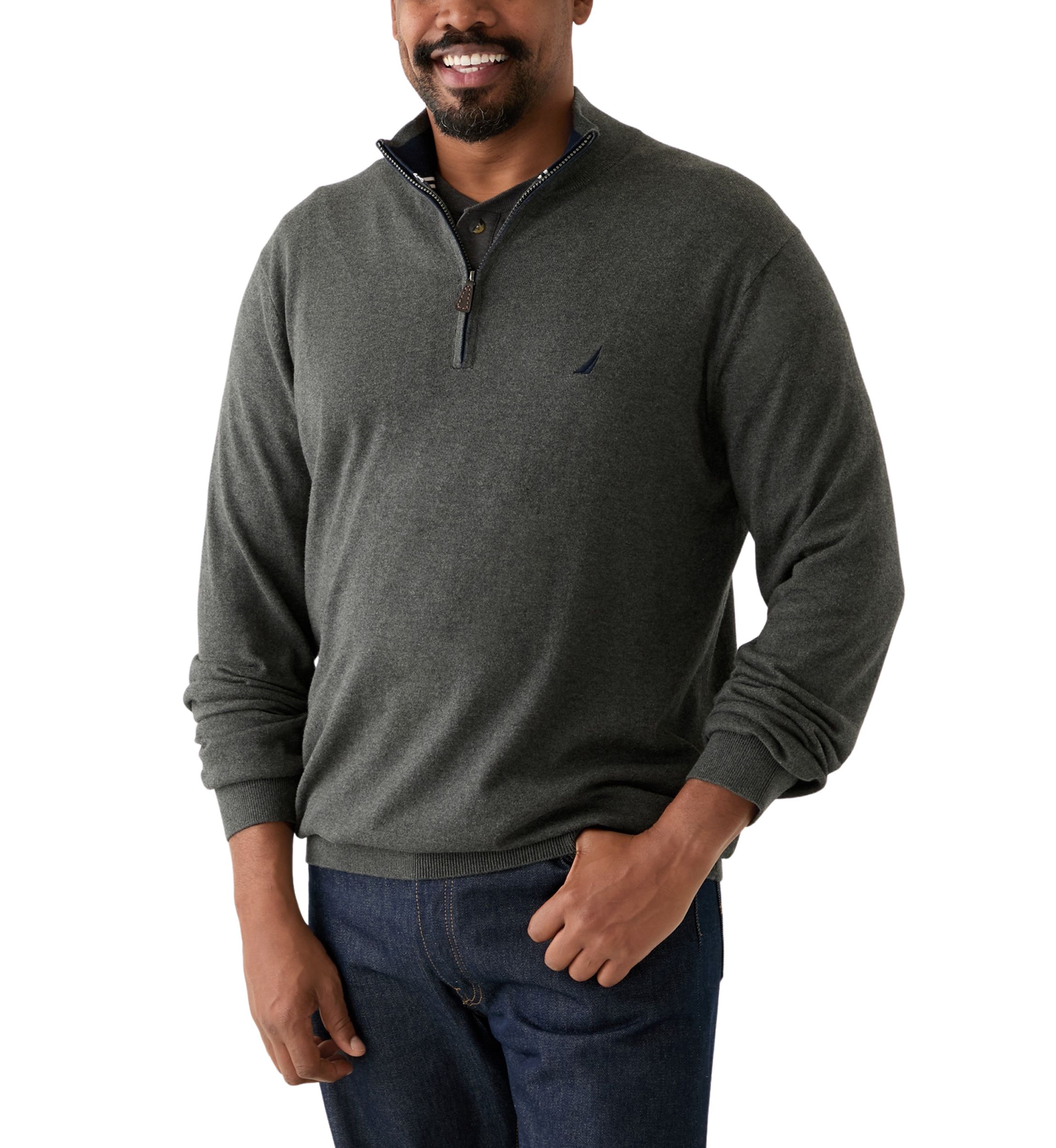 Big & Tall Navtech Quarter Zip Sweater