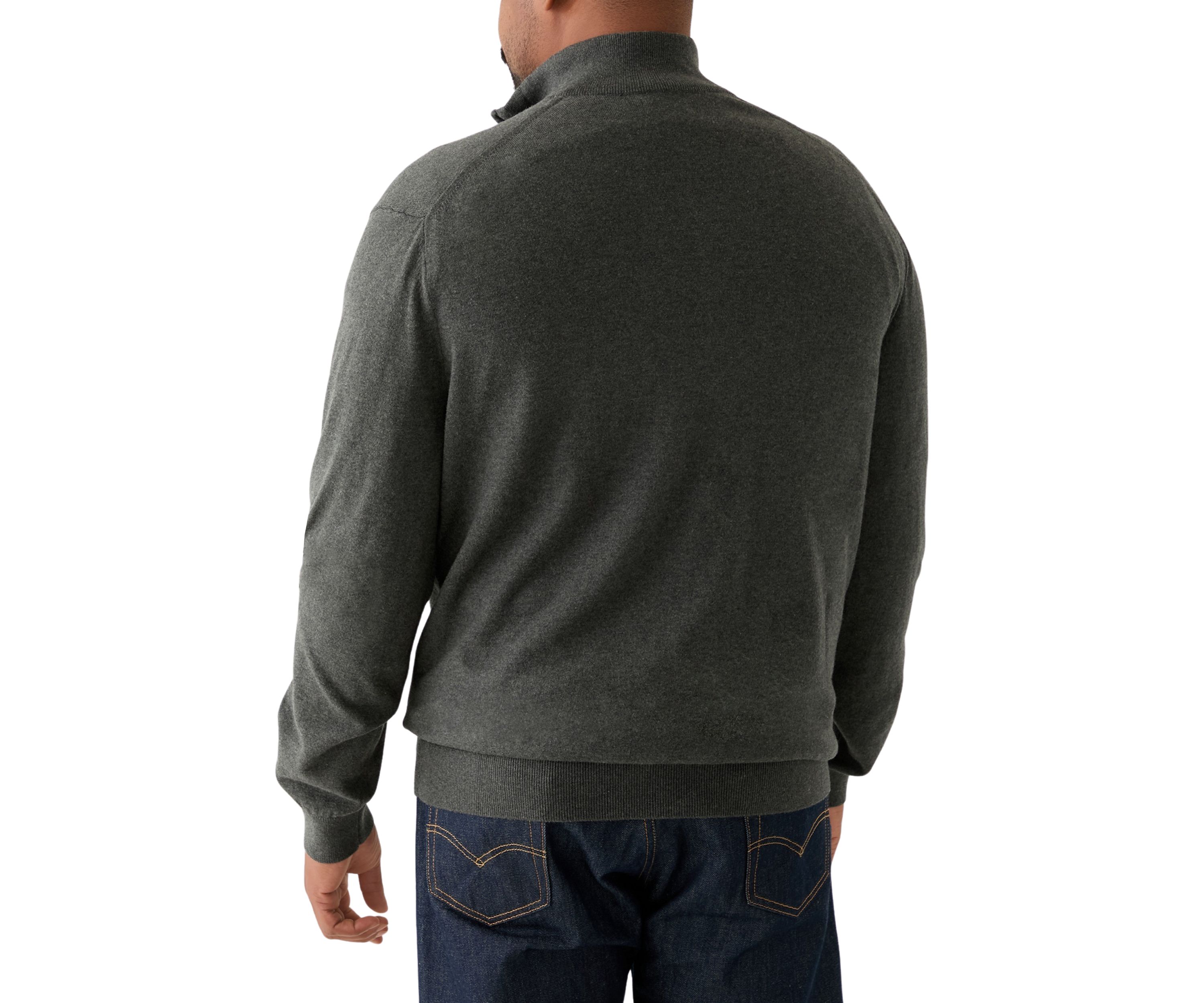 Big & Tall Navtech Quarter Zip Sweater