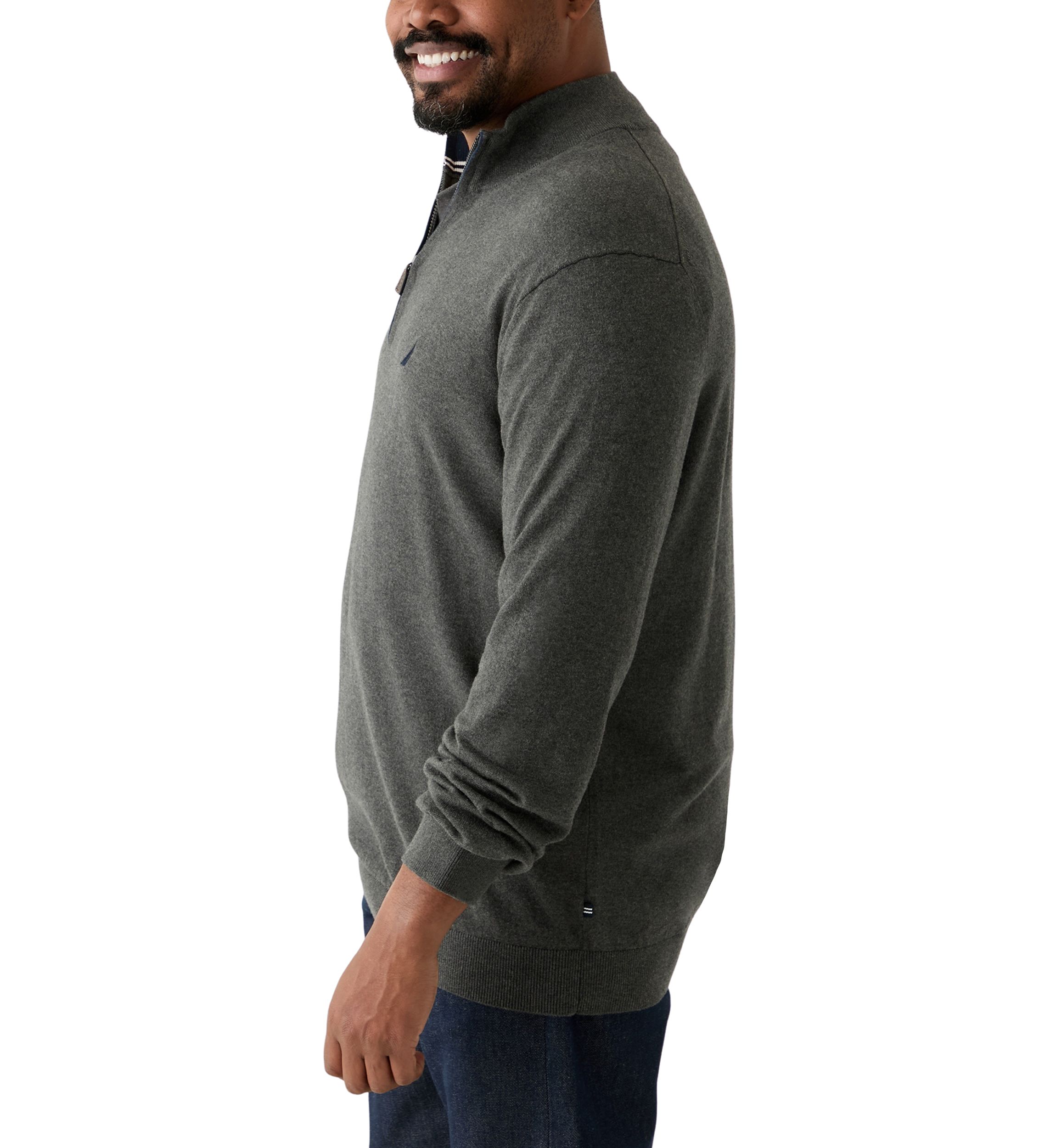Big & Tall Navtech Quarter Zip Sweater