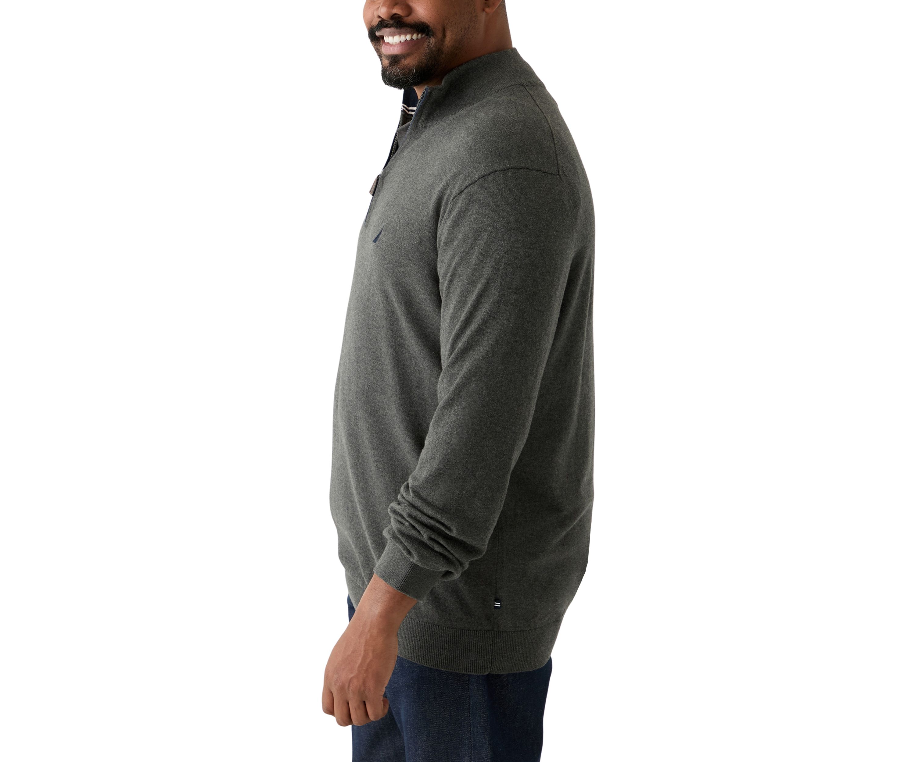 Big & Tall Navtech Quarter Zip Sweater