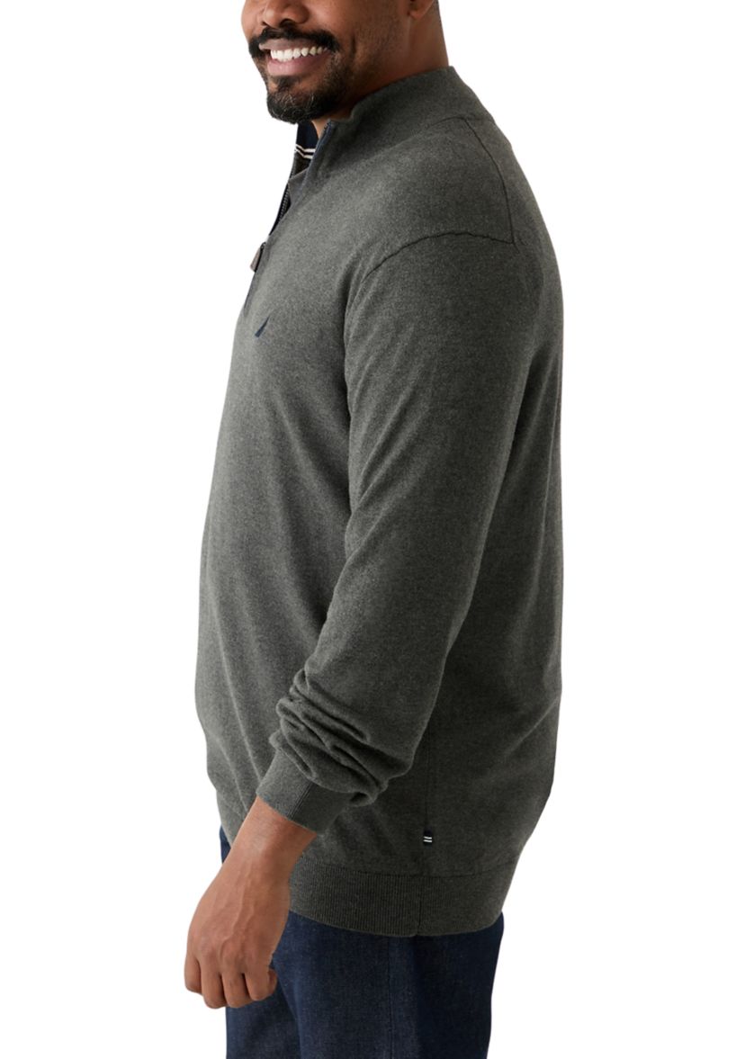 Big & Tall Navtech Quarter Zip Sweater
