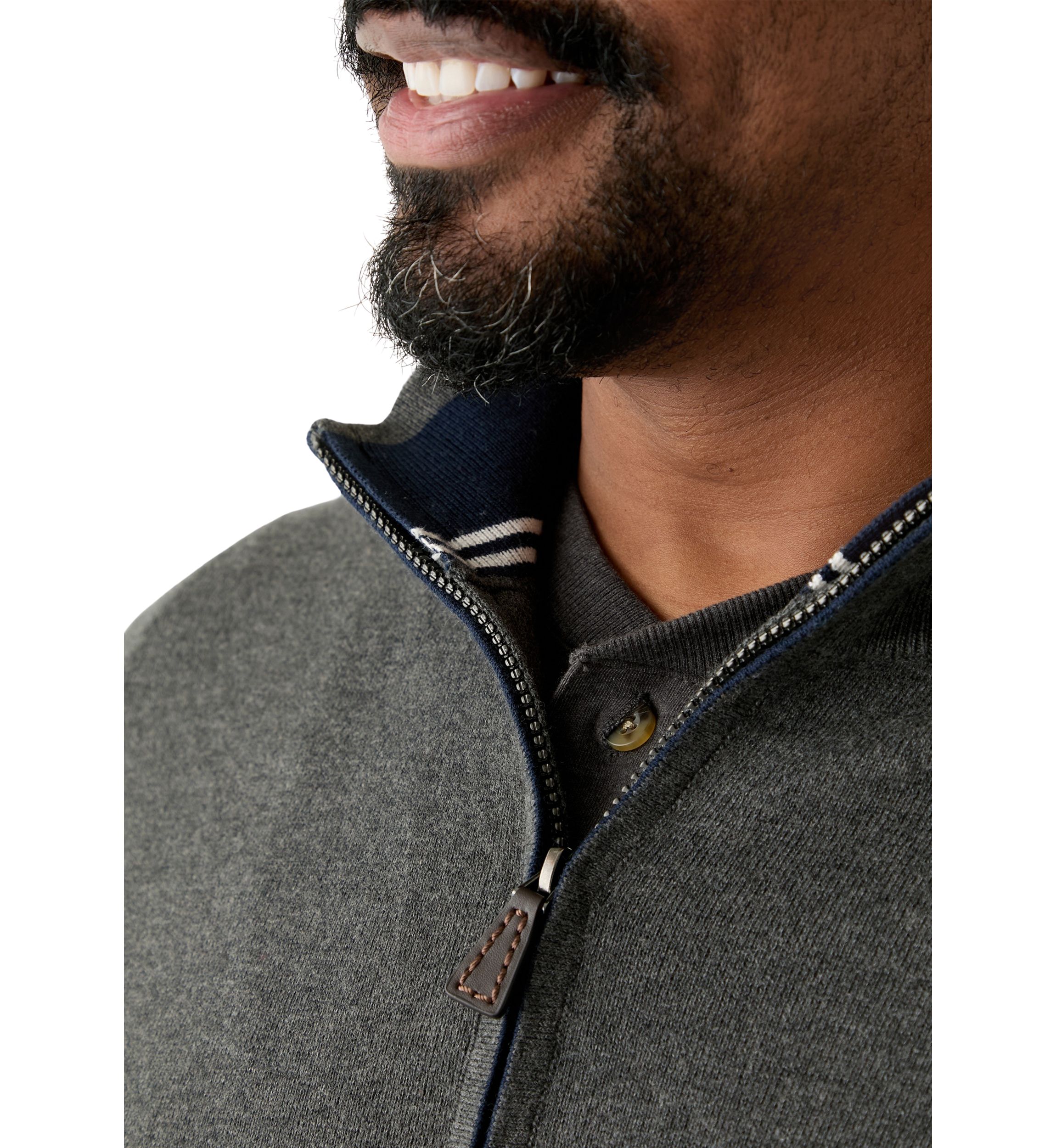 Big & Tall Navtech Quarter Zip Sweater