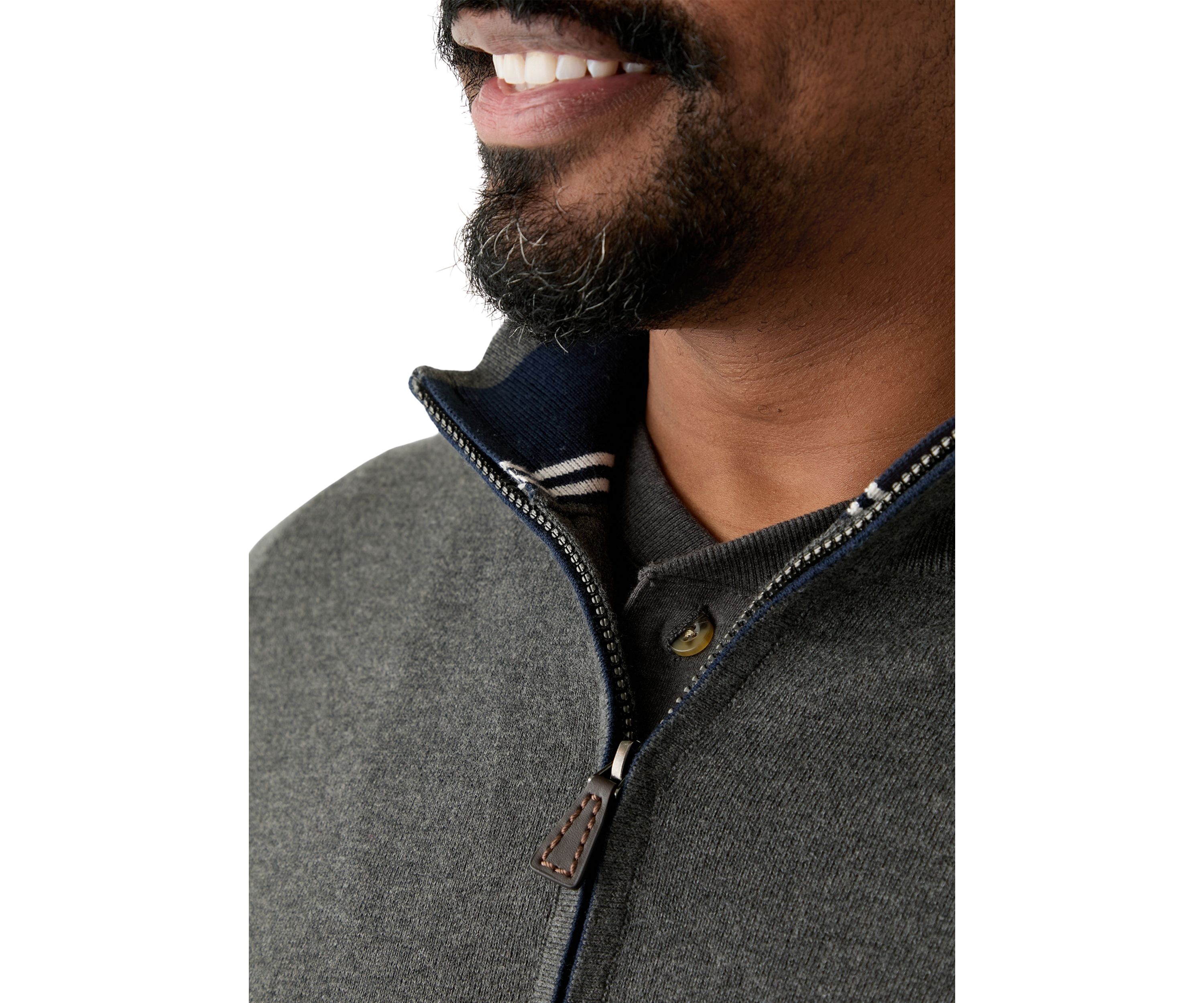 Big & Tall Navtech Quarter Zip Sweater