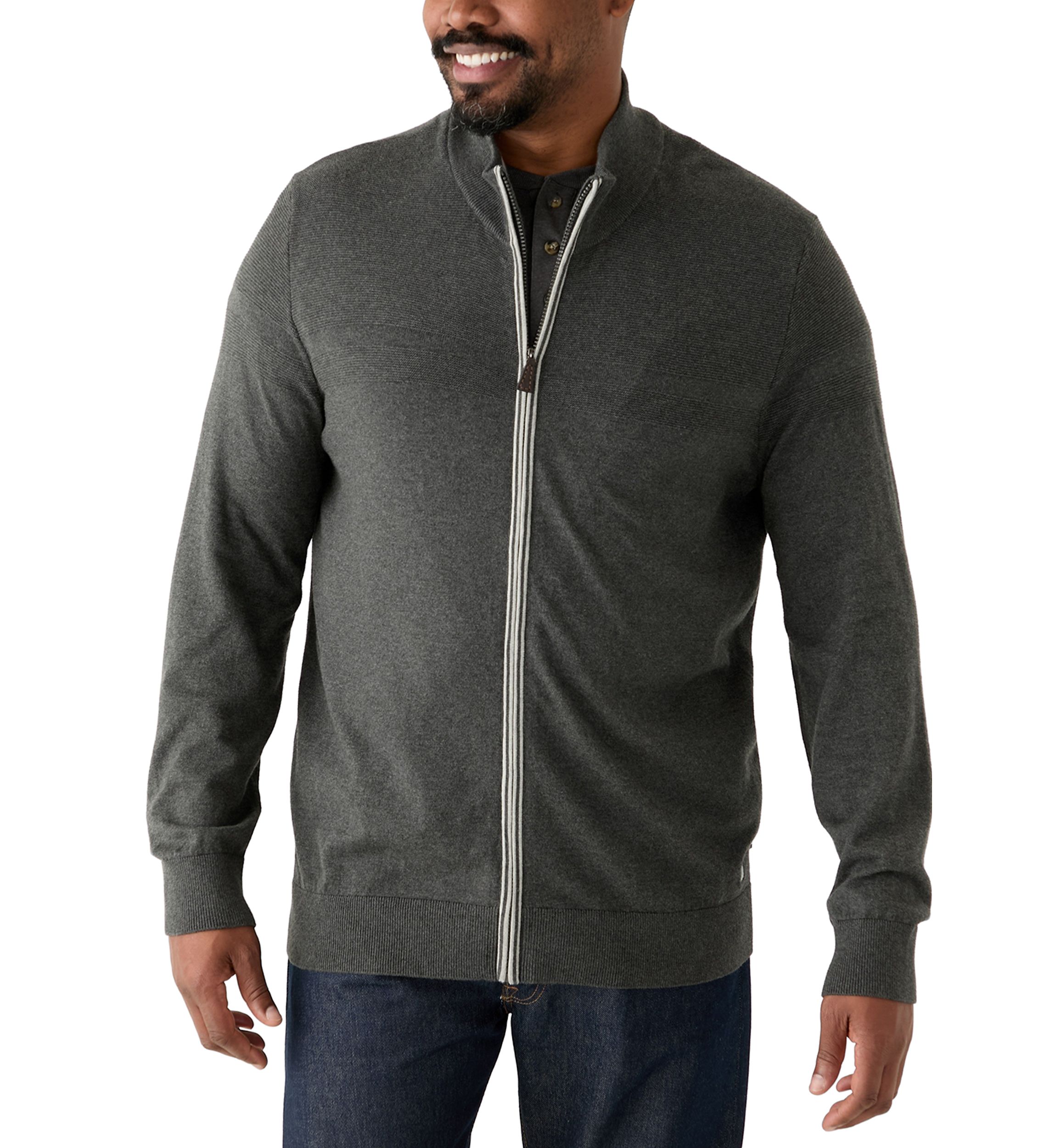 Big & Tall Navtech Mock-Neck Full-Zip Sweater