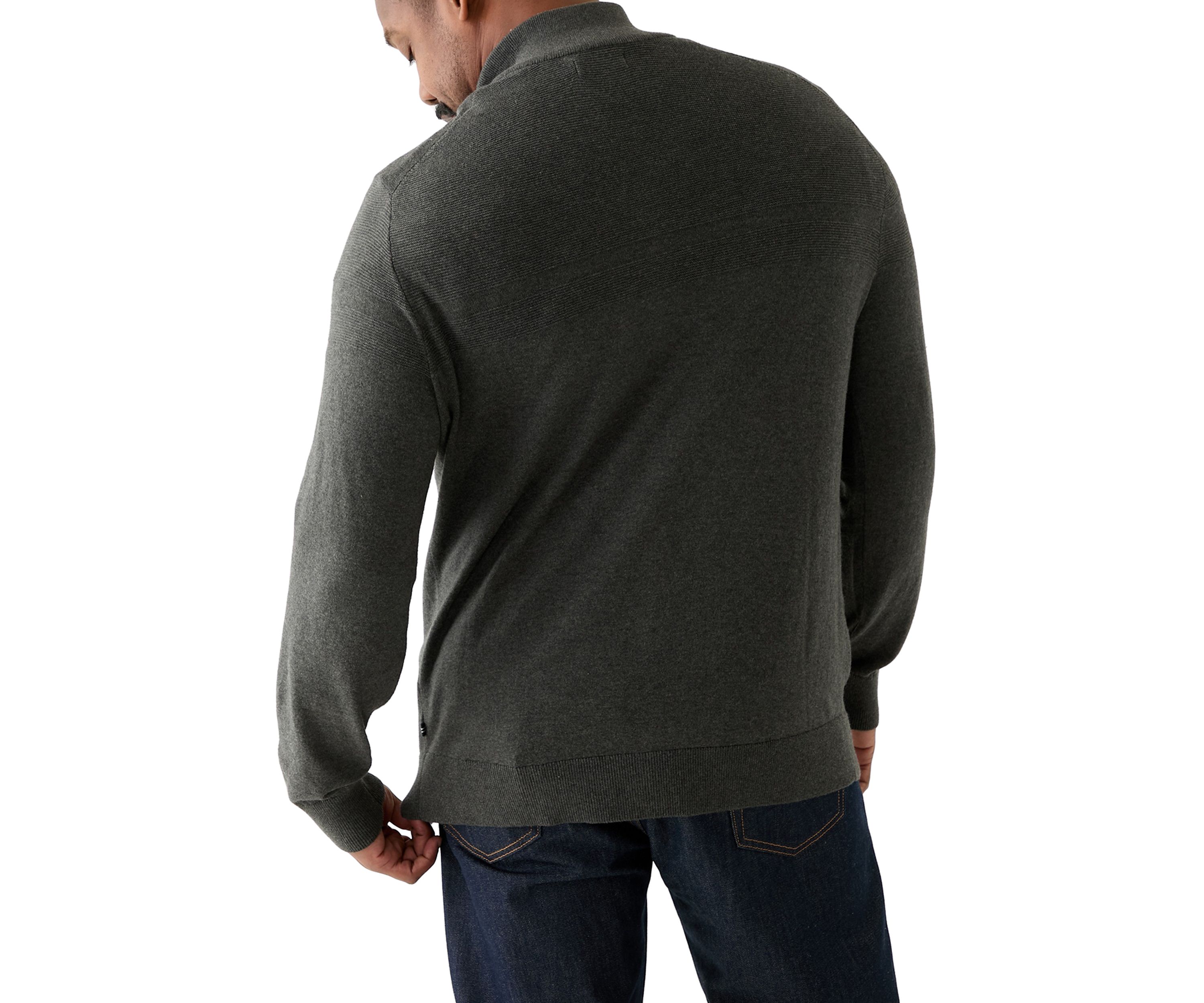 Big & Tall Navtech Mock-Neck Full-Zip Sweater