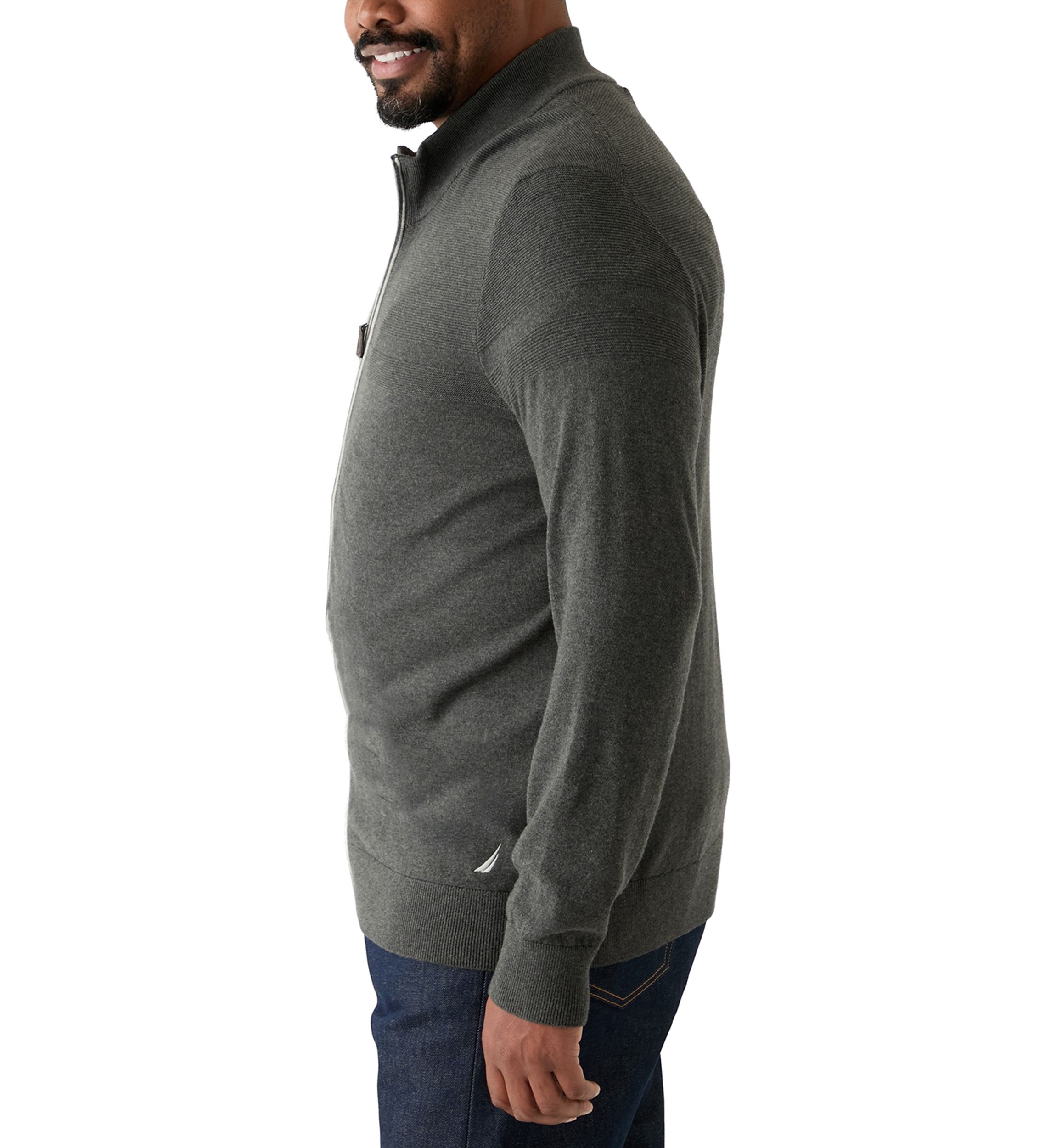 Big & Tall Navtech Mock-Neck Full-Zip Sweater