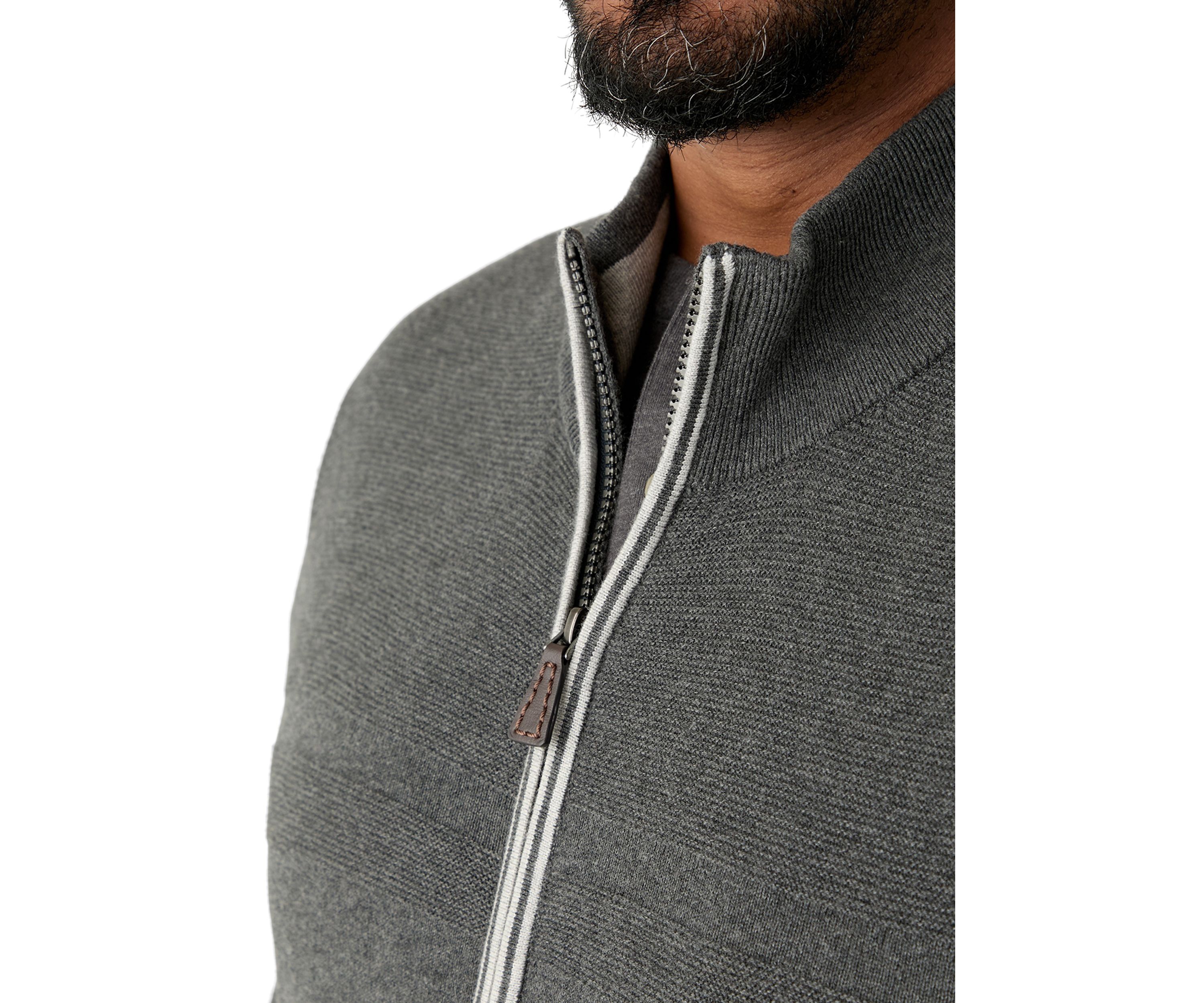 Big & Tall Navtech Mock-Neck Full-Zip Sweater