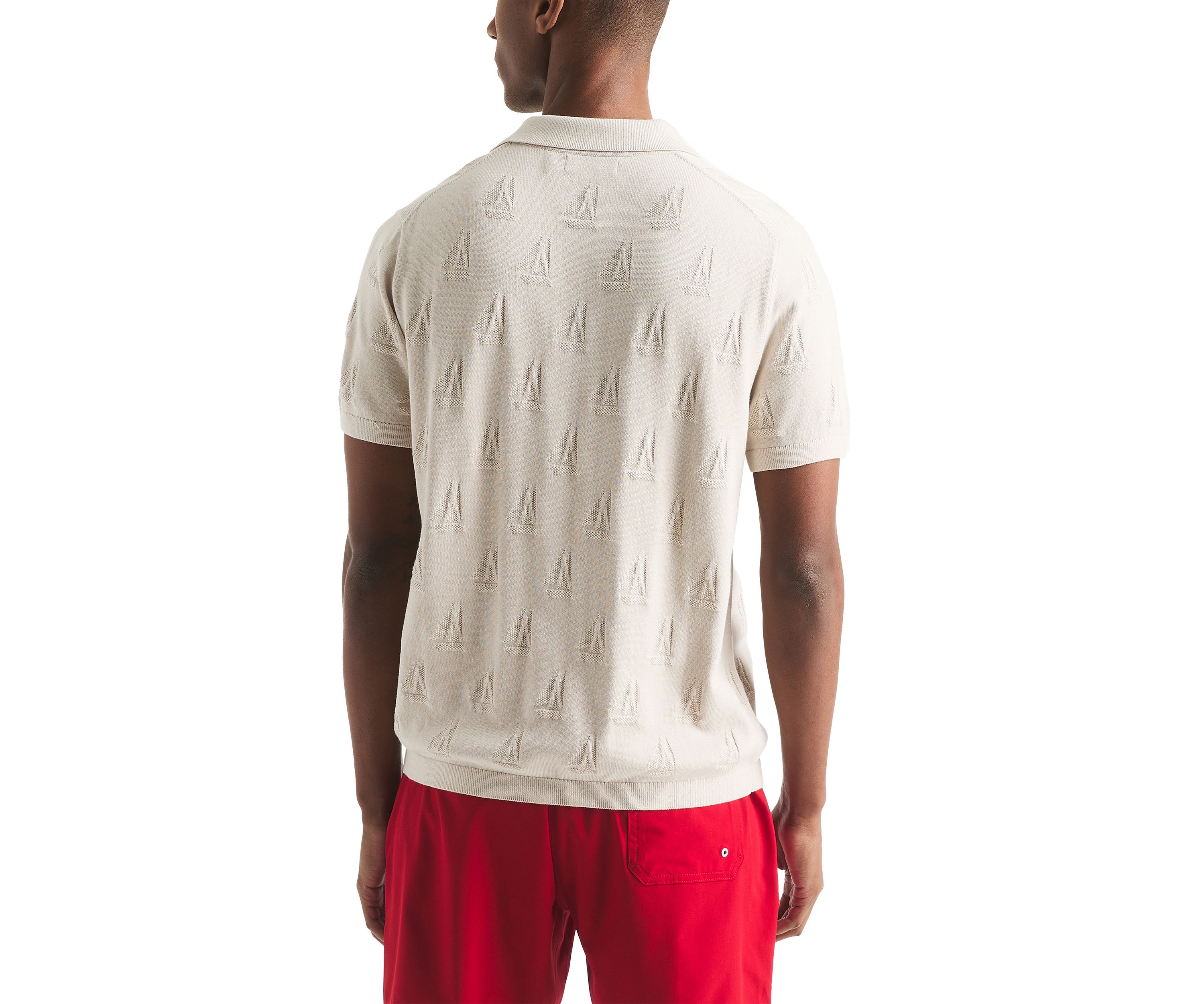 Big & Tall Textured Sweater Polo Shirt
