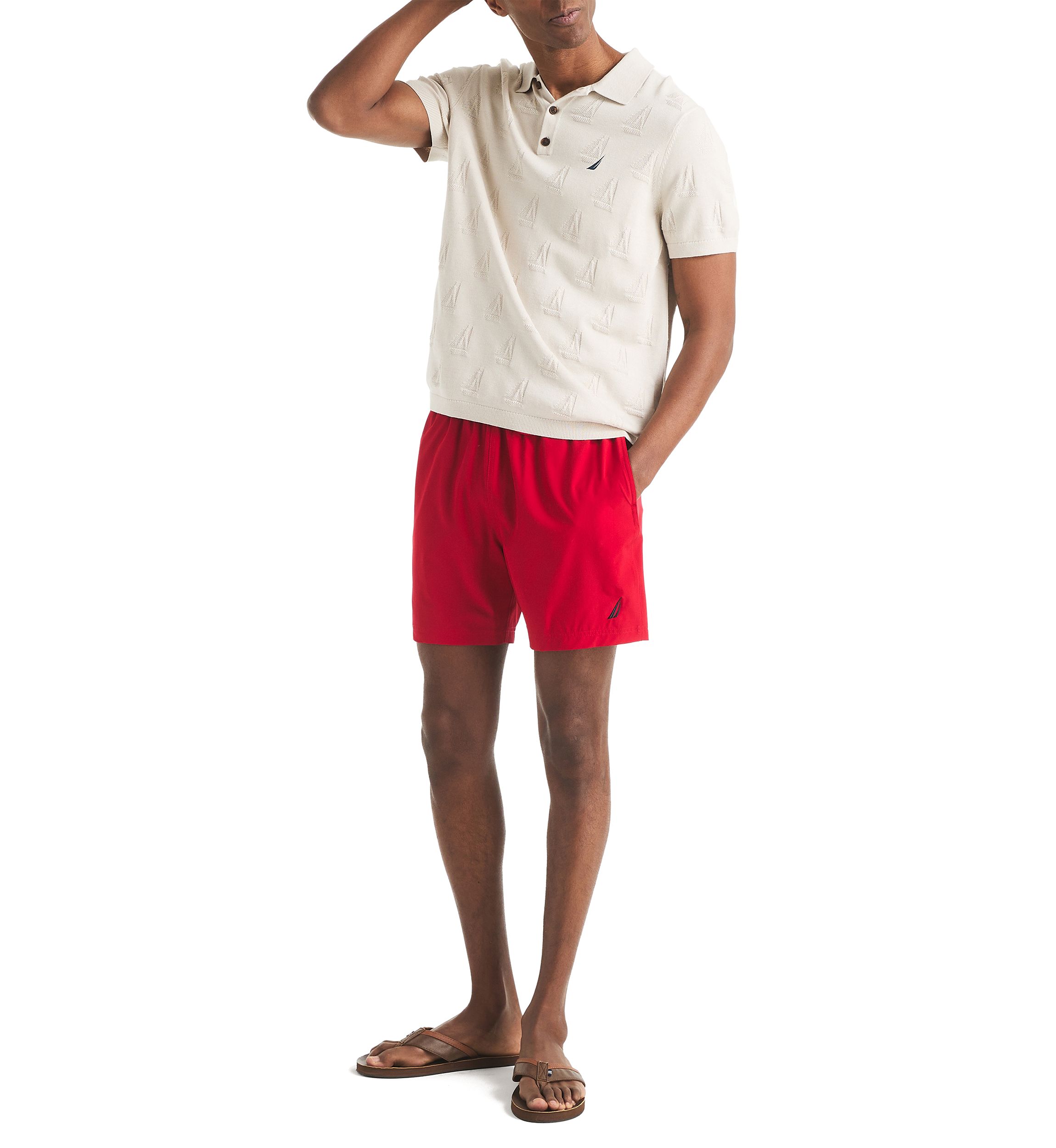 Big & Tall Textured Sweater Polo Shirt