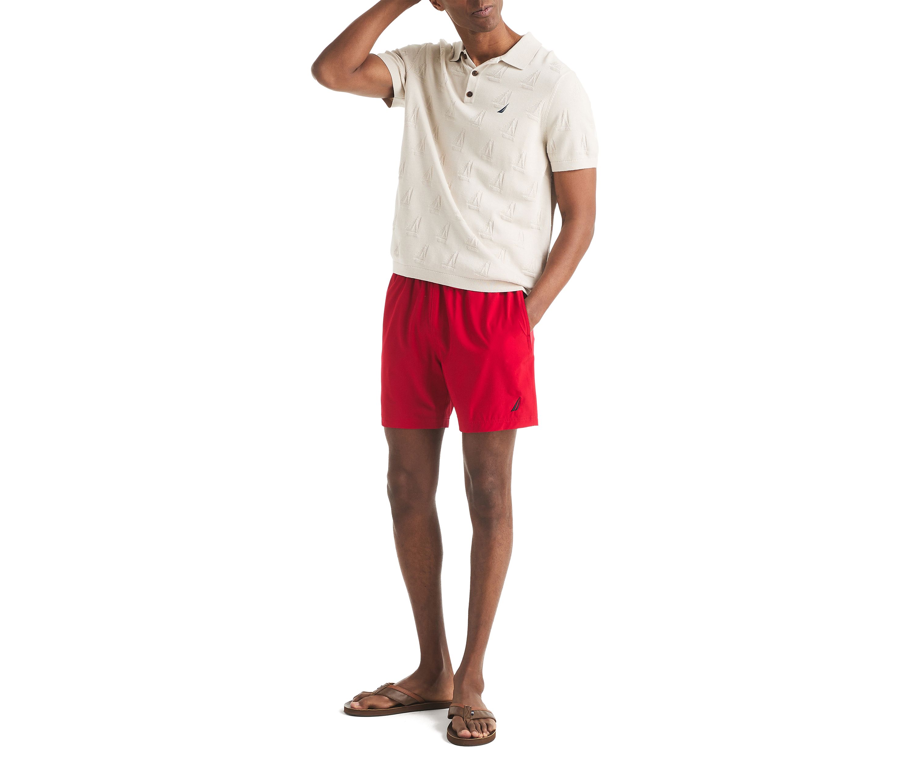 Big & Tall Textured Sweater Polo Shirt