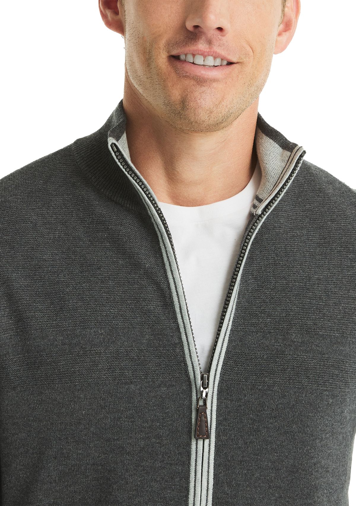 Big & Tall Performance Mock Neck Full Zip Jacket 
