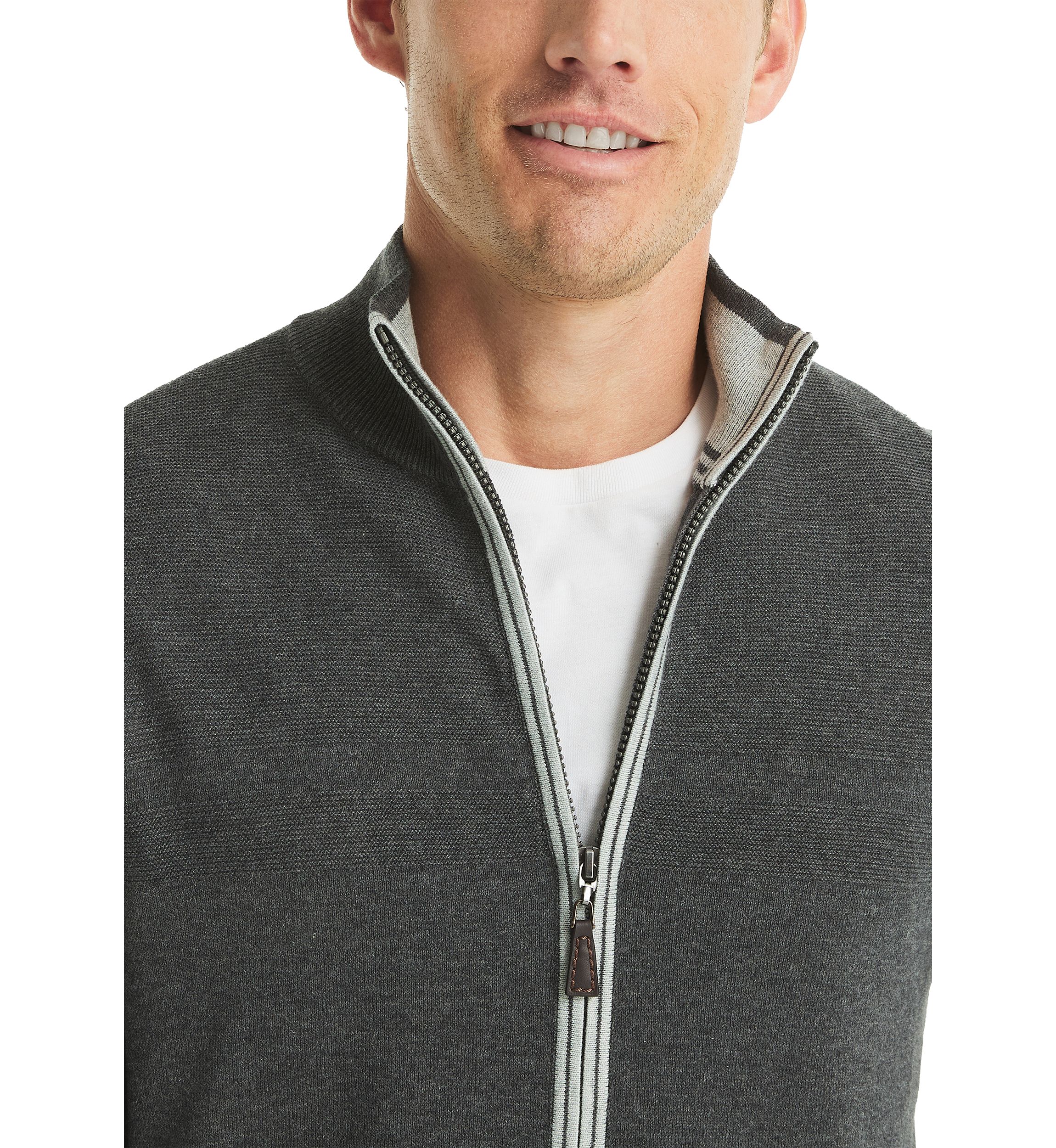 Big & Tall Performance Mock Neck Full Zip Jacket 