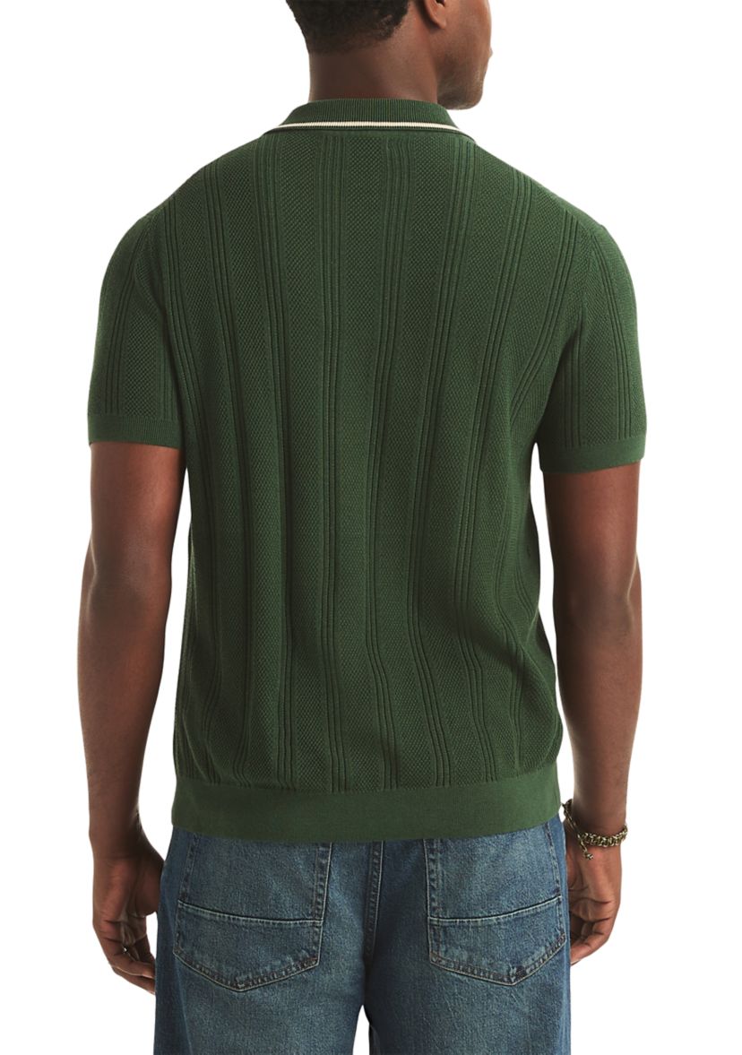 Nautica Big & Tall Textured Open Front Polo Sweater | Belk