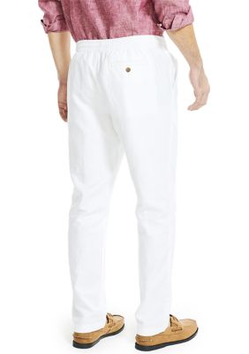 Classic Fit Drawstring Linen Pants